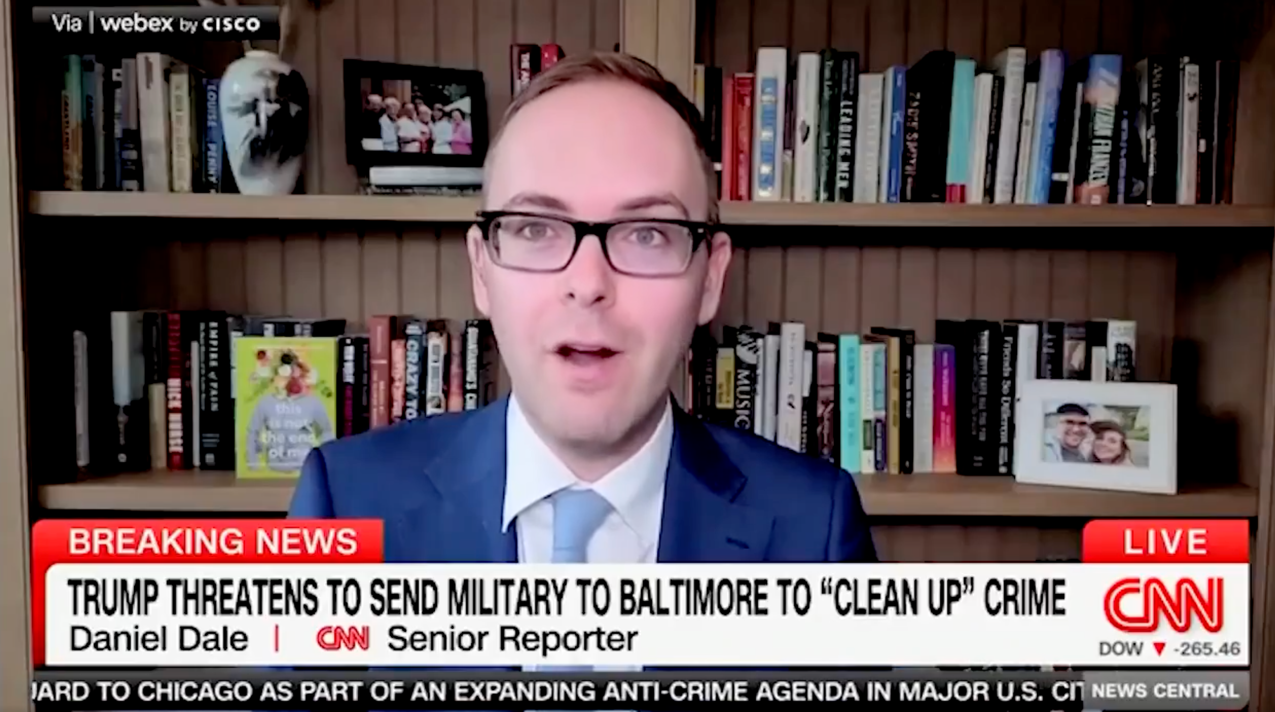 CNN's Senior Report Daniel Dale fact-checked Donald Trump's claims to reporters about crime in Washington, D.C.