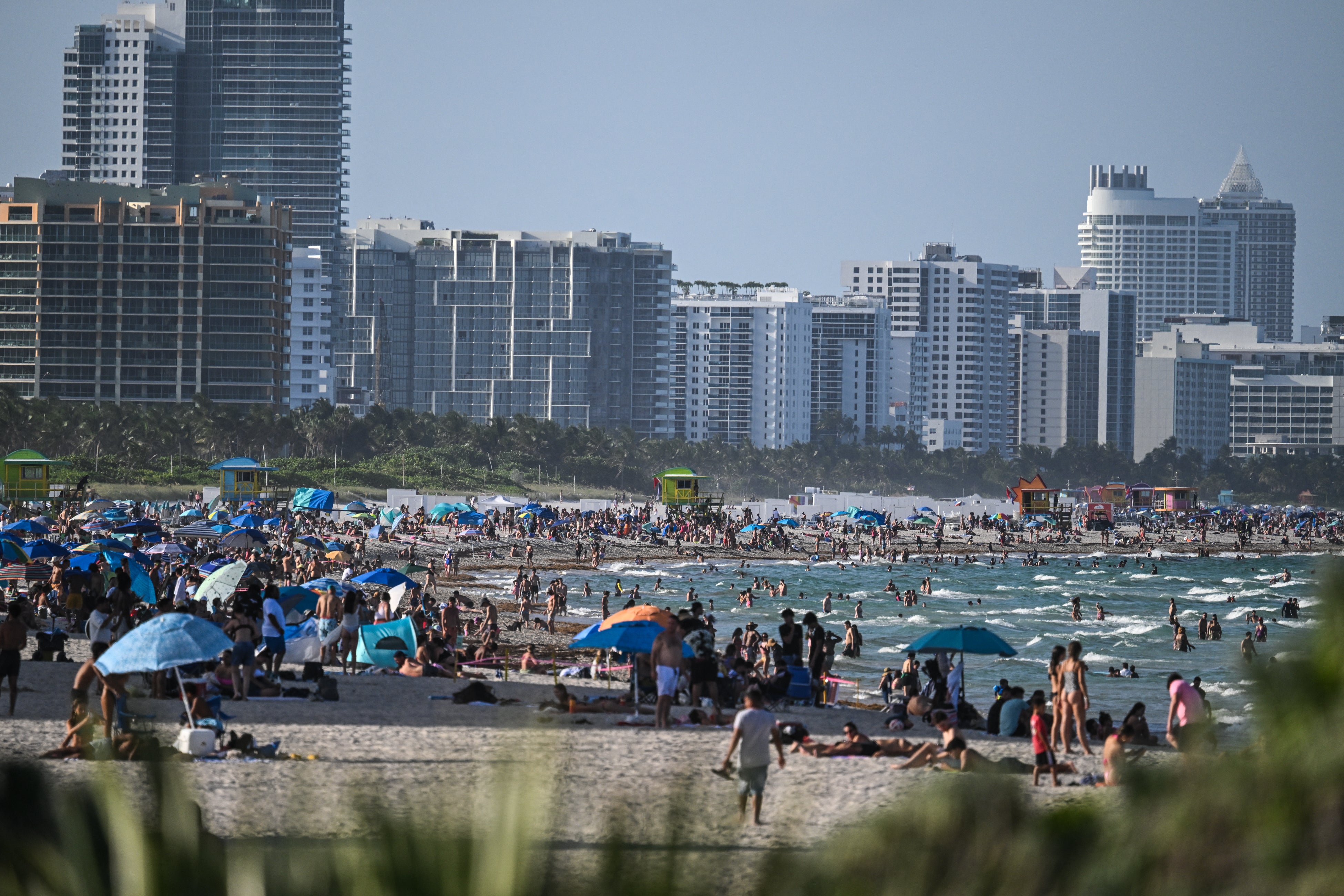 Florida will see rain over the weekend, as well. But, people can still hit the beach!