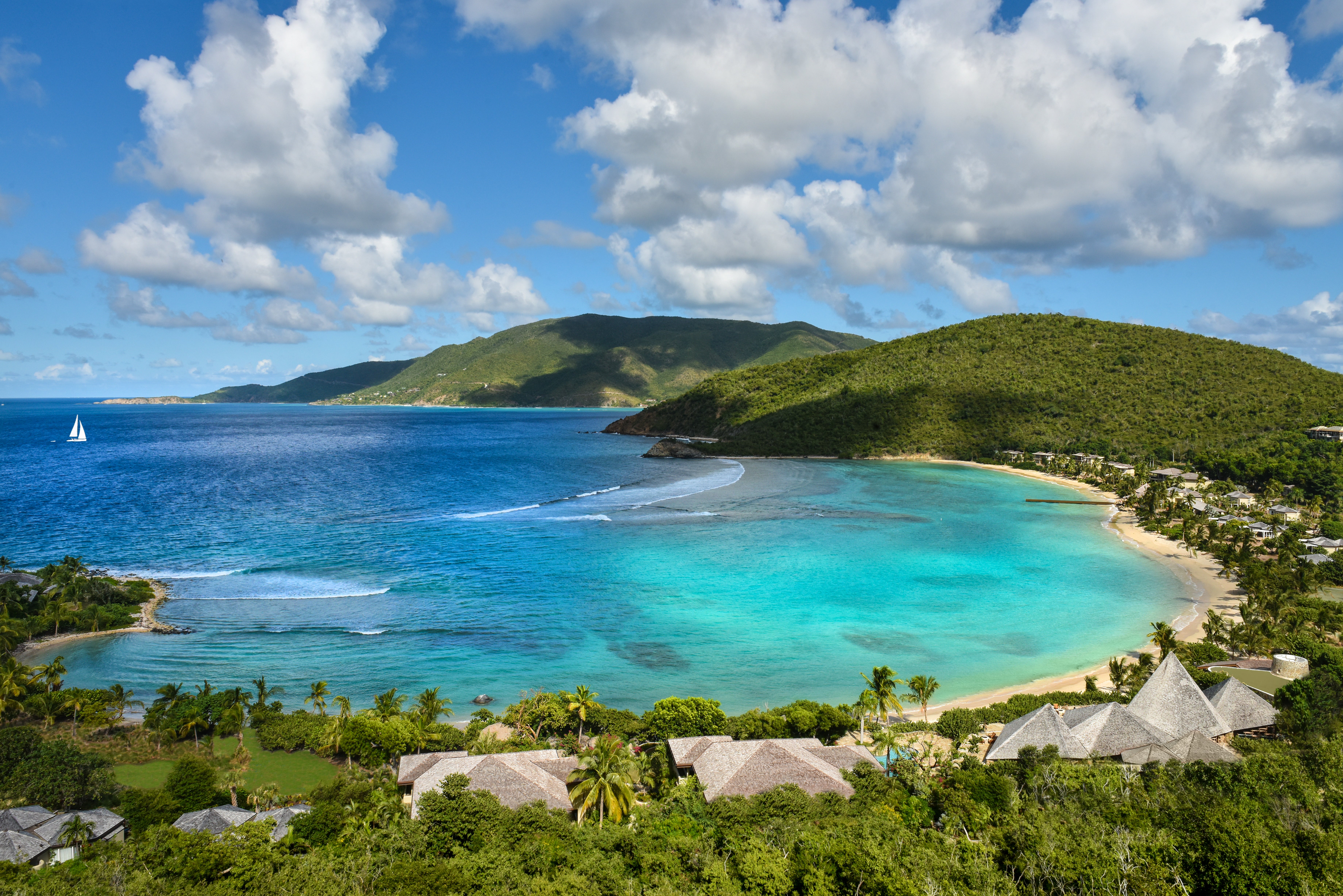 Olivia praised Rosewood for its ‘consistently great’ hotels. Pictured is Rosewood Little Dix Bay in the British Virgin Islands
