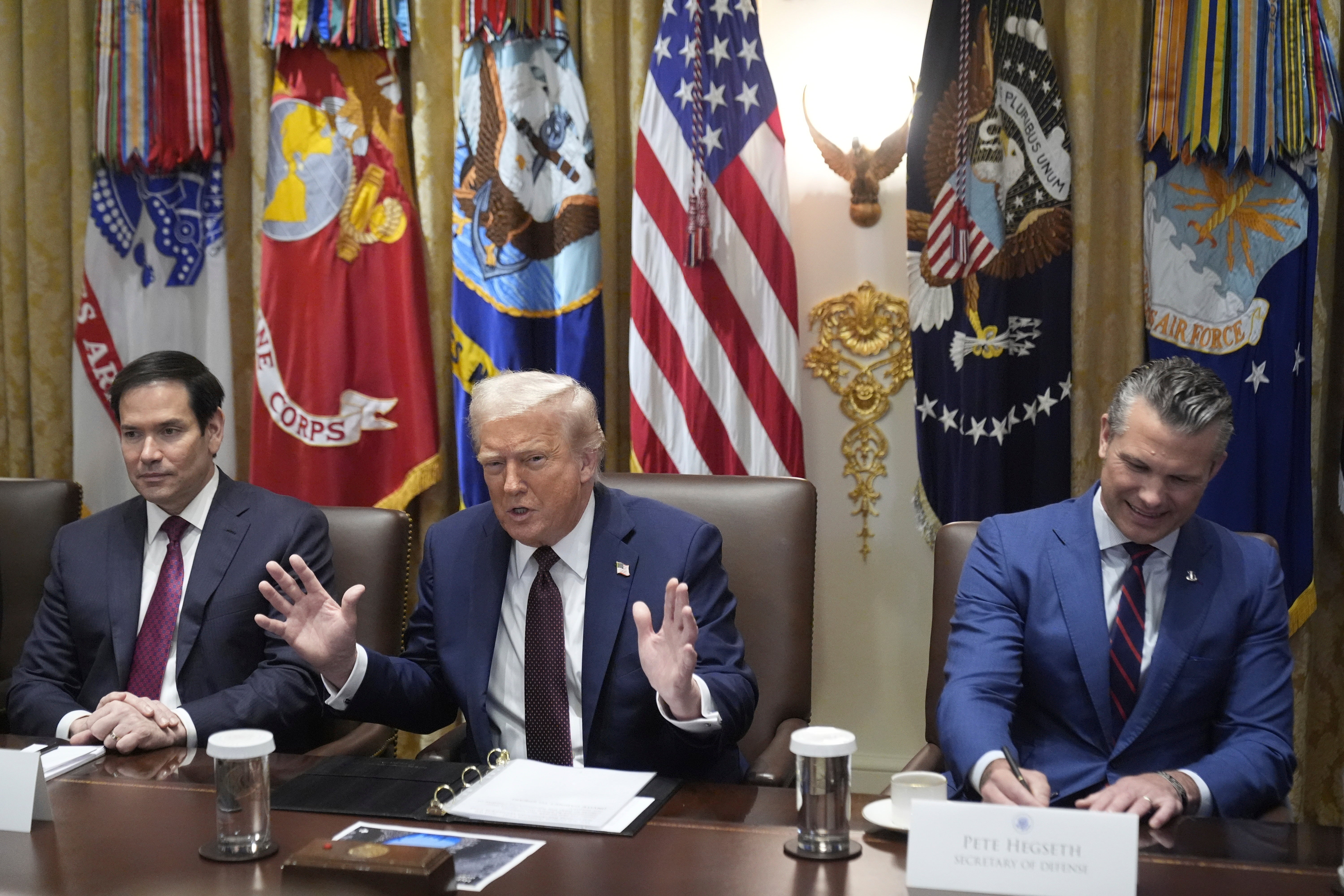 Trump met with his cabinet for a marathon meeting on Tuesday