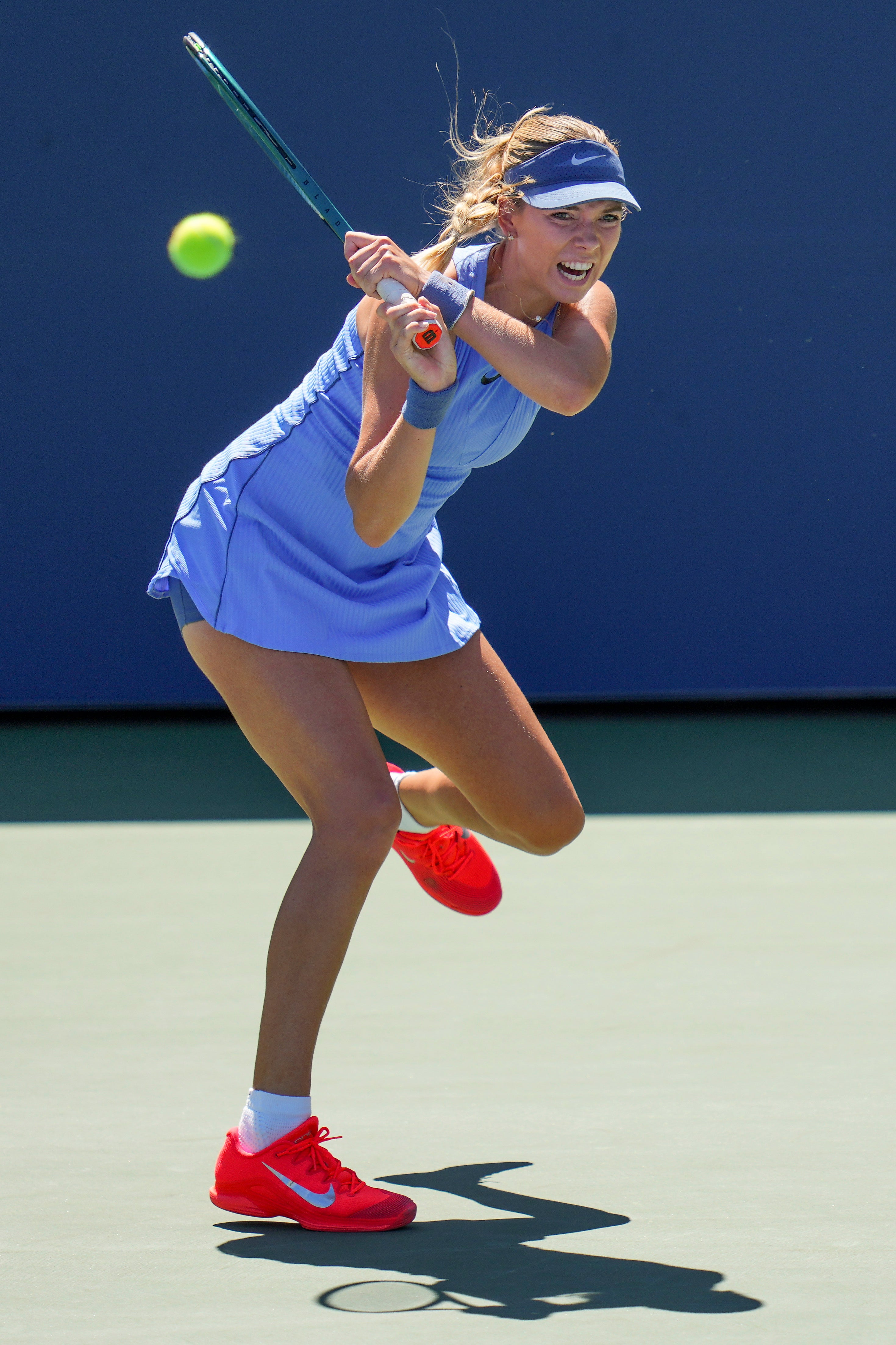 Katie Boulter was an early loser in New York (Kirsty Wigglesworth/AP)