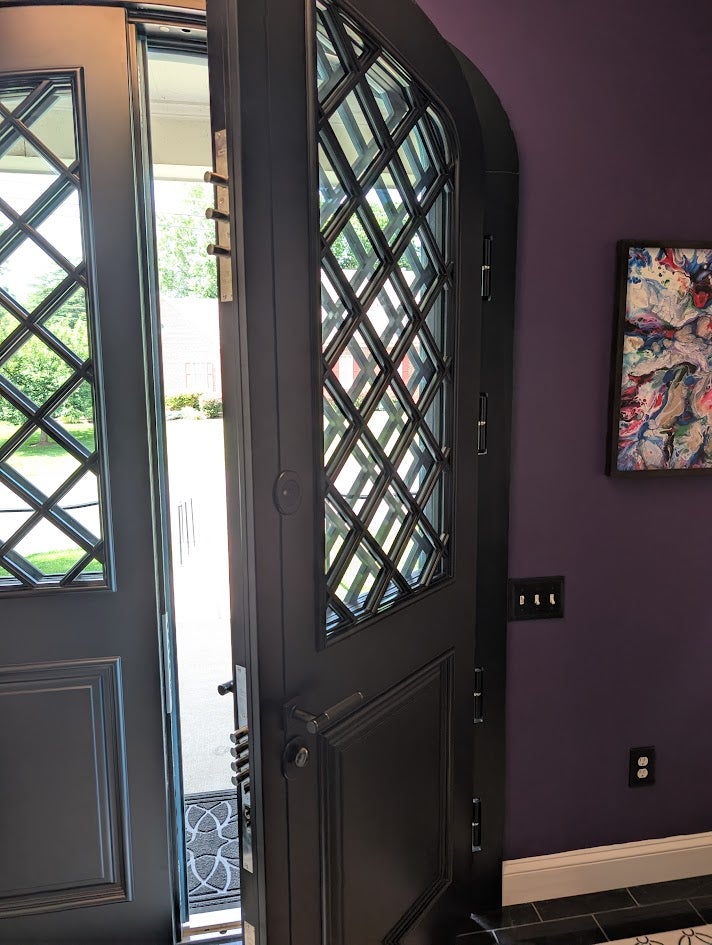 A bulletproof door installed by Fortified Estates that blends in seamlessly with the environment