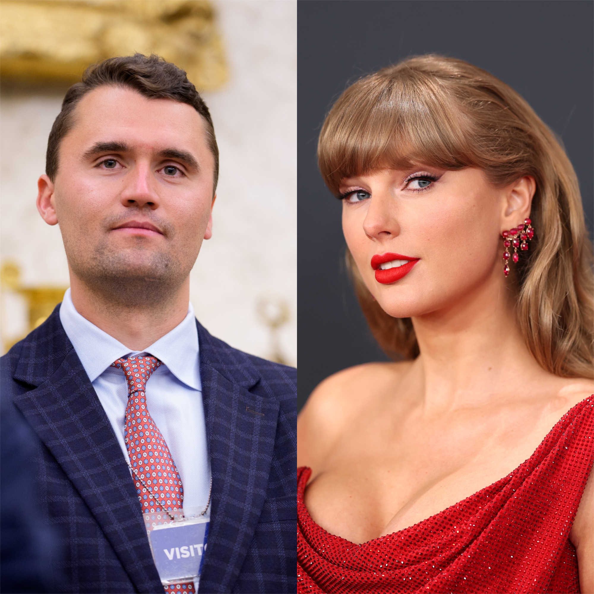 Right-wing commentator Charlie Kirk said he hopes that Taylor Swift’s engagement to NFL star Travis Kelce will make her ‘more conservative’