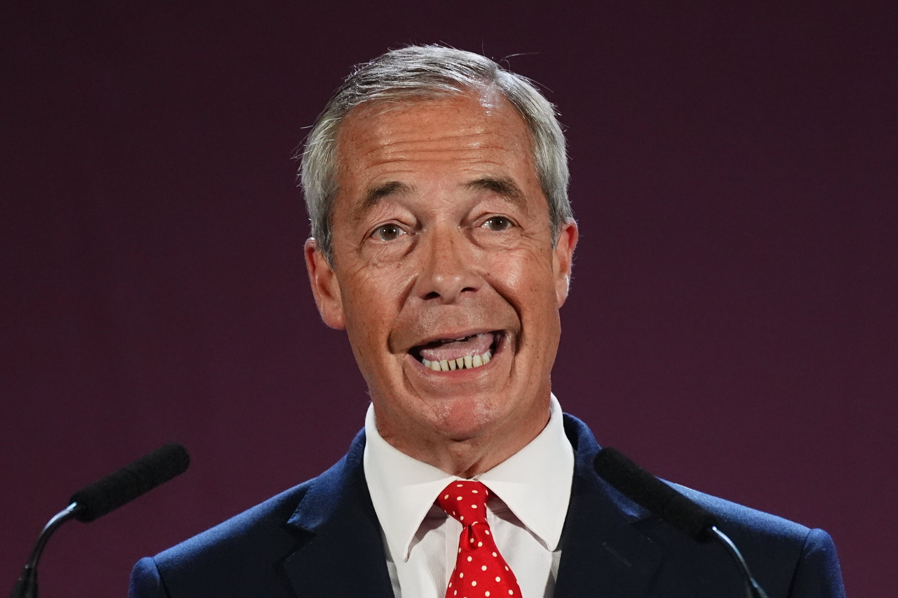 Reform UK party leader Nigel Farage has said he would scrap the SPS deal between the UK and EU (Jacob King/PA)