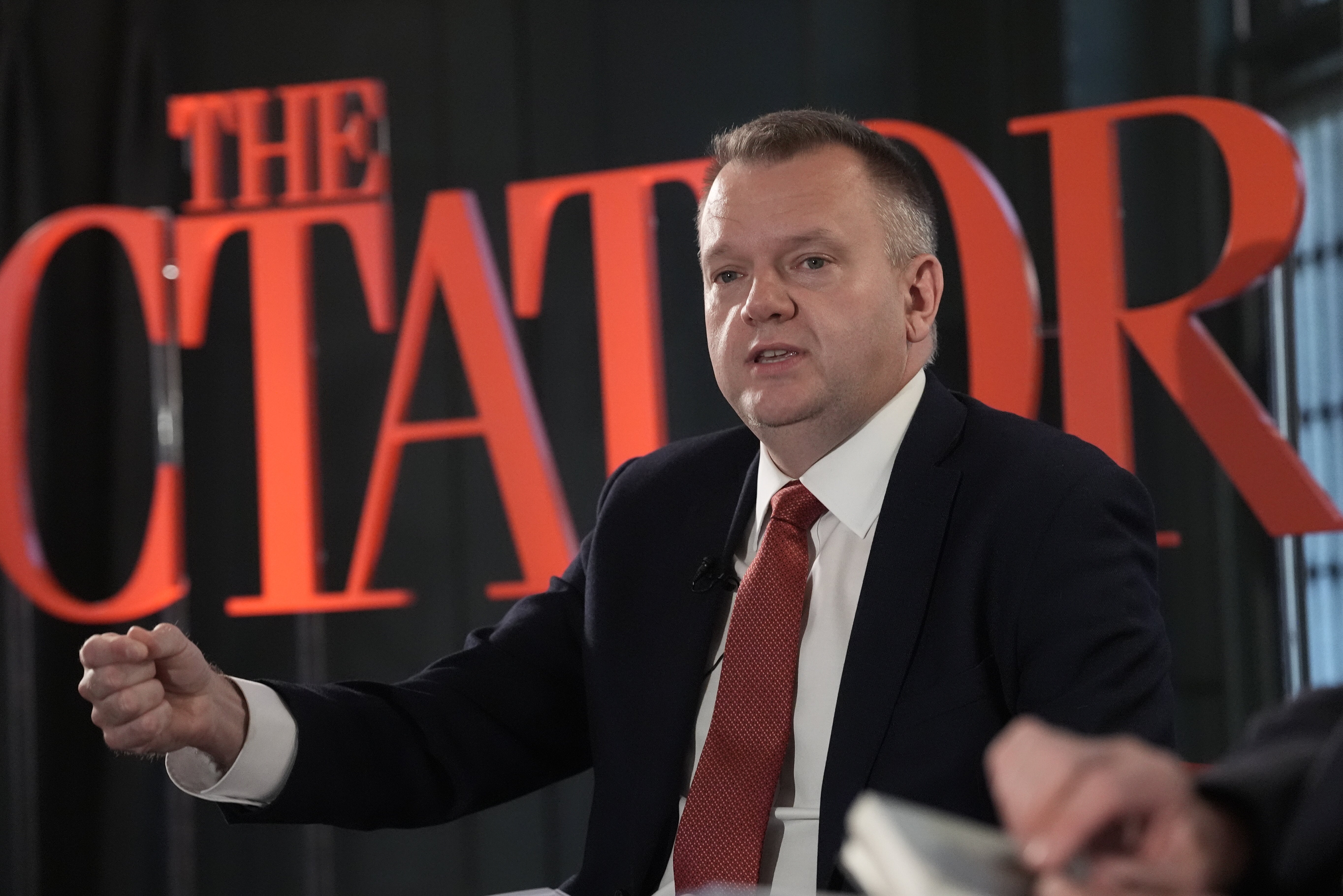 Cabinet Office minister Nick Thomas-Symonds delivers a speech on the future of the UK-EU relationship (Stefan Rousseau/PA)