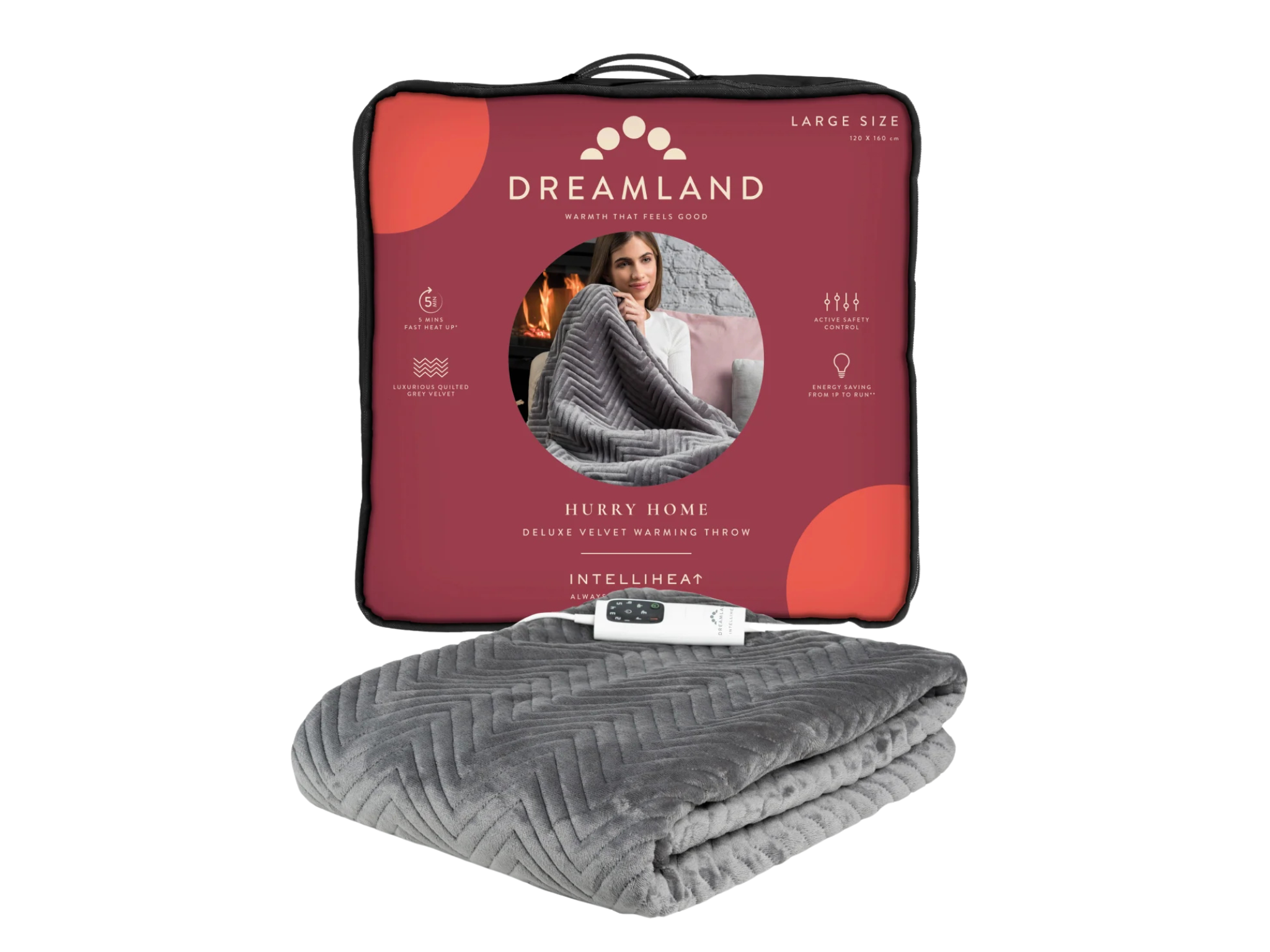 indybest best electric blankets review Dreamland hurry home deluxe velvet warming throw