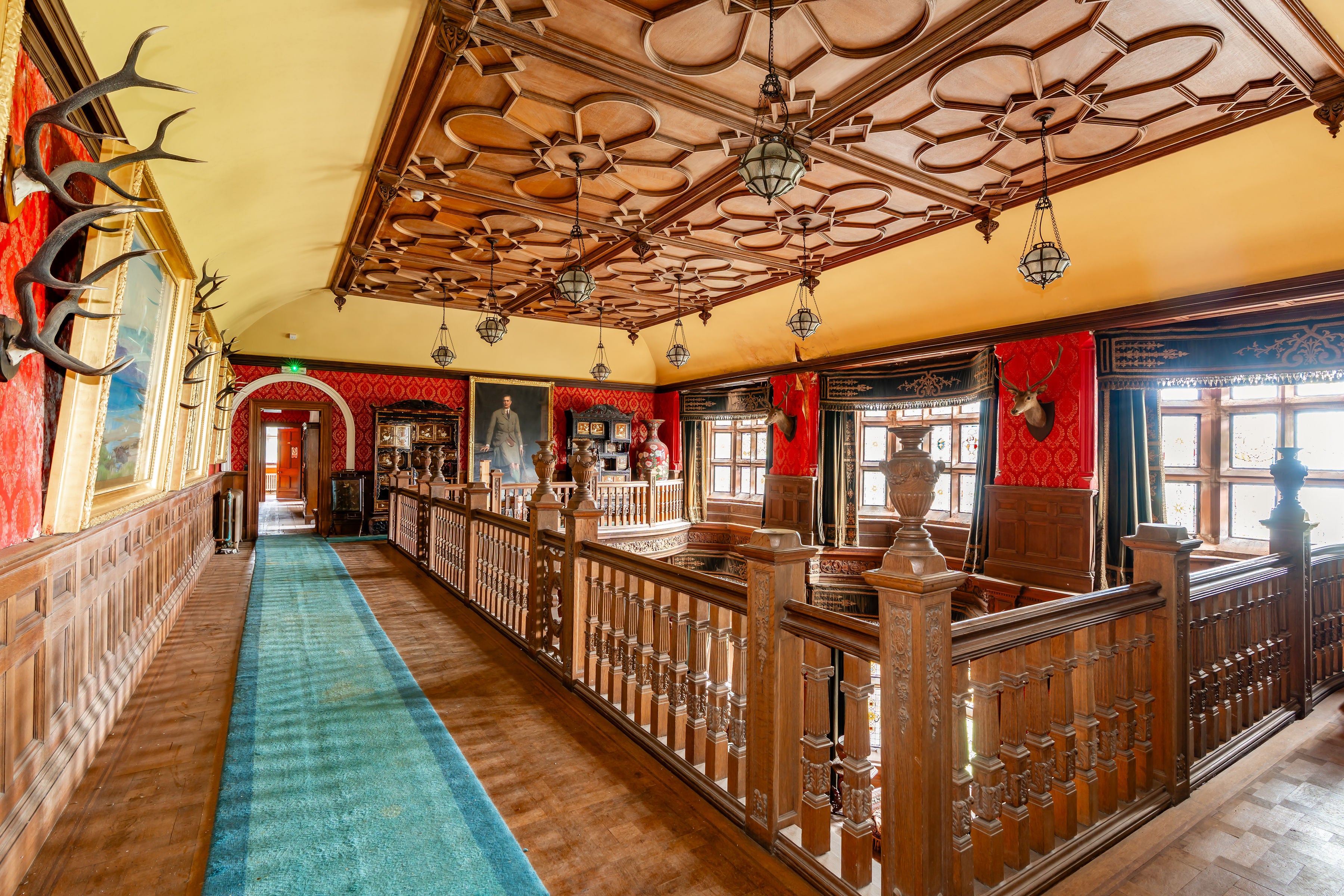 The interior features wood panelling (Nest Marketing/PA)