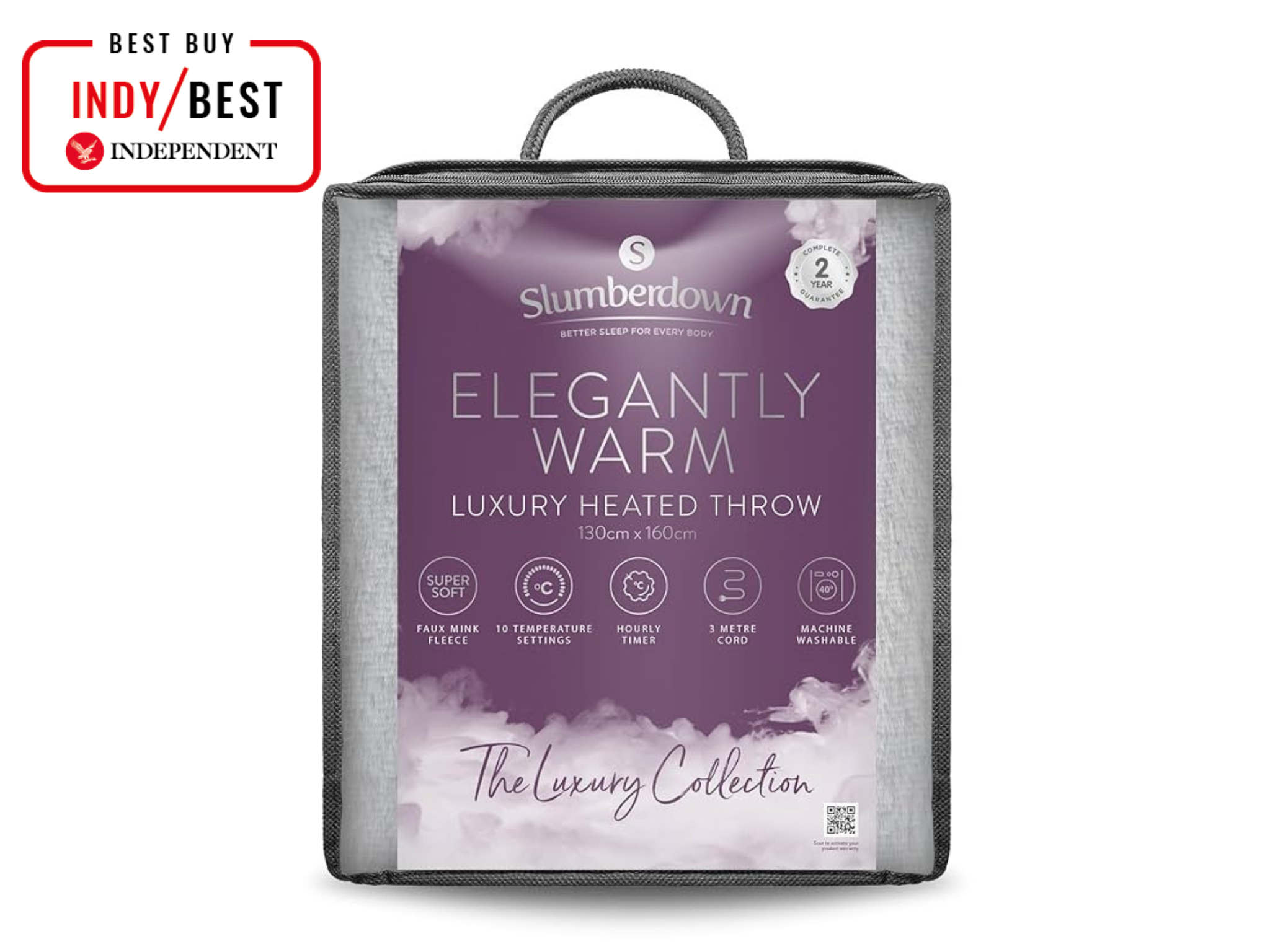 indybest review best electric blankets Slumberdown elegantly warm luxury heated throw