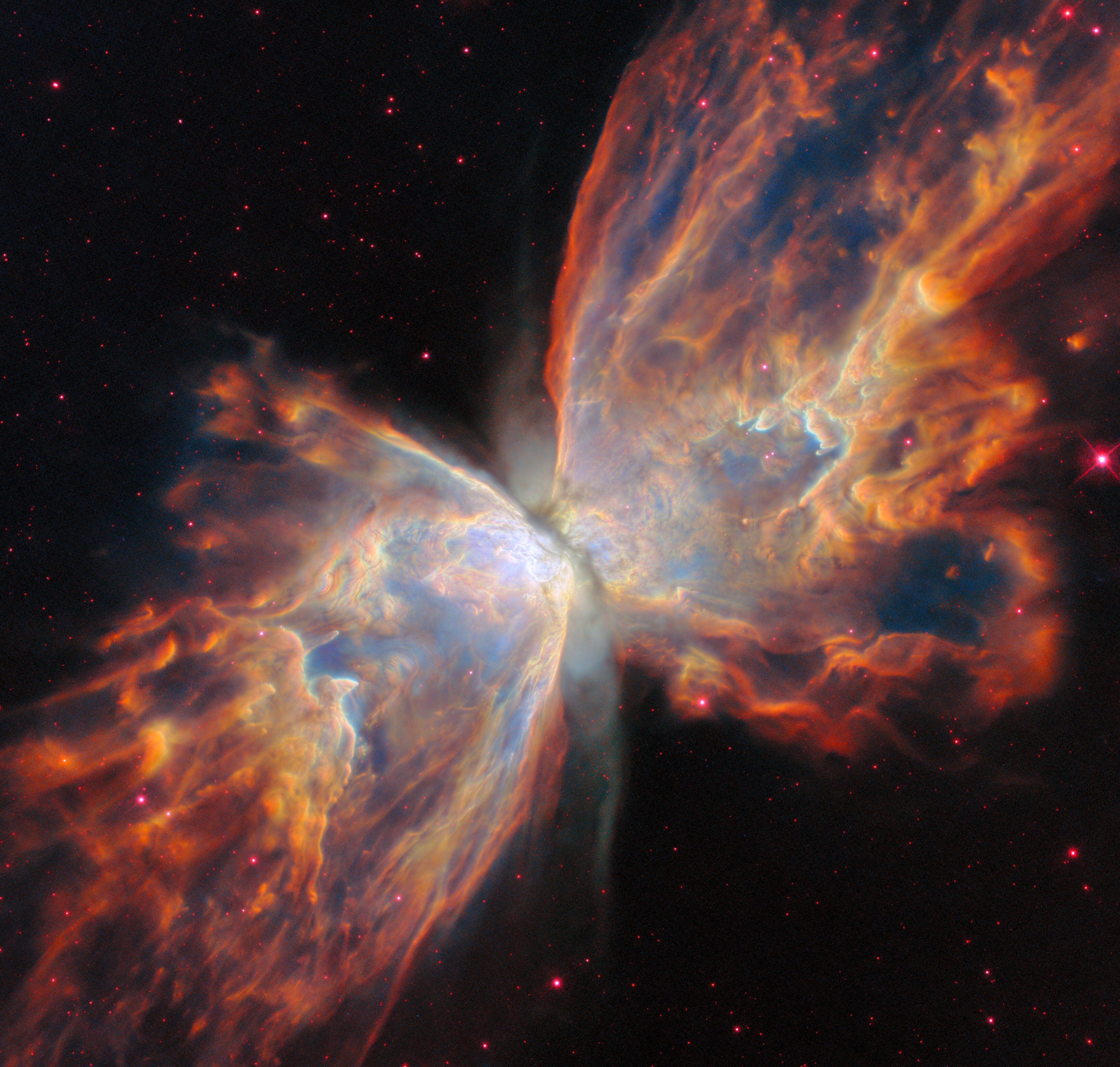 The Butterfly Nebula was first discovered in the 1970s, but it's core had been obscured by dust