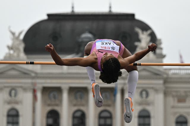 <p>Morgan Lake became the first British woman to clear two metres in the high jump</p>