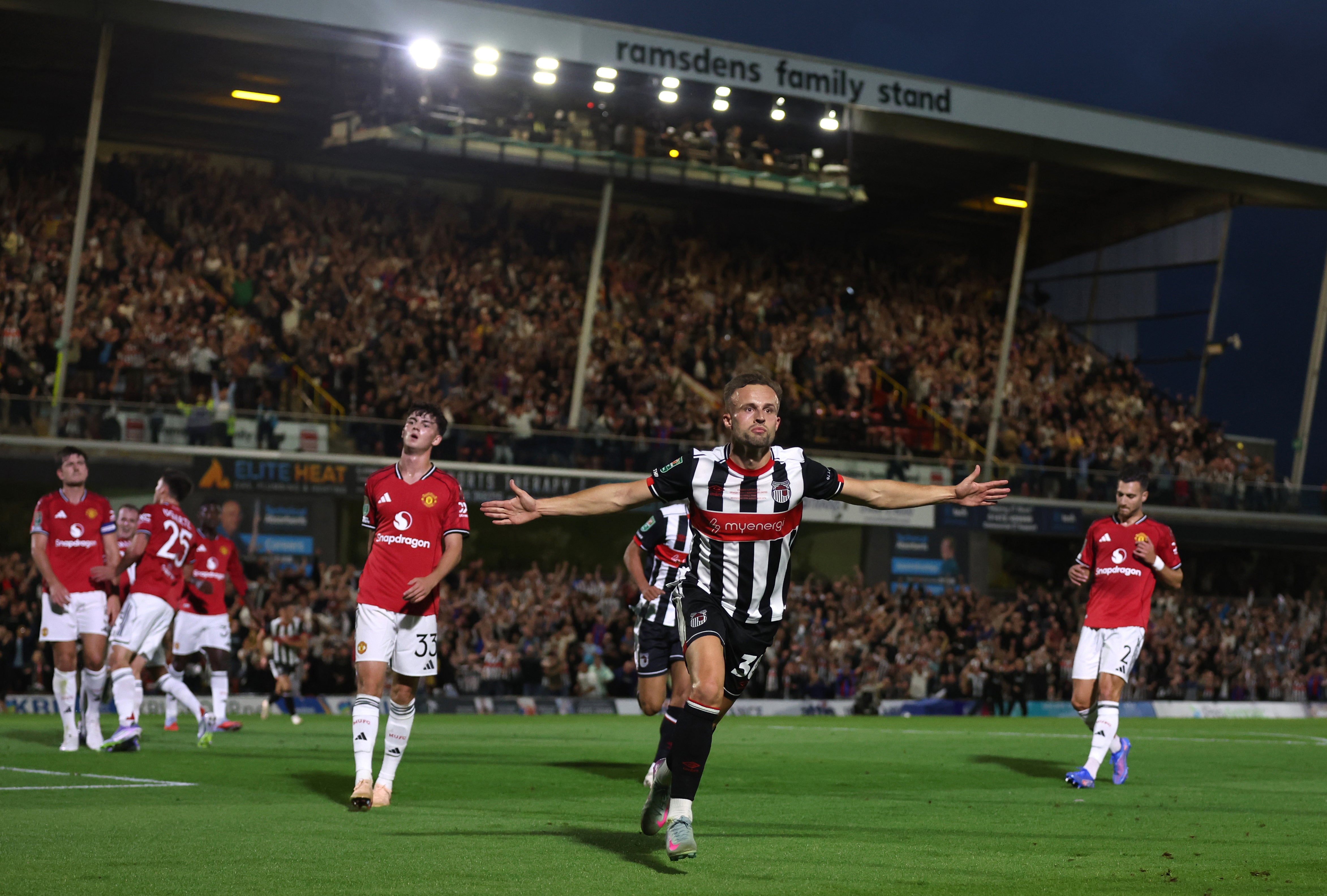 Manchester United were humbled by Grimsby