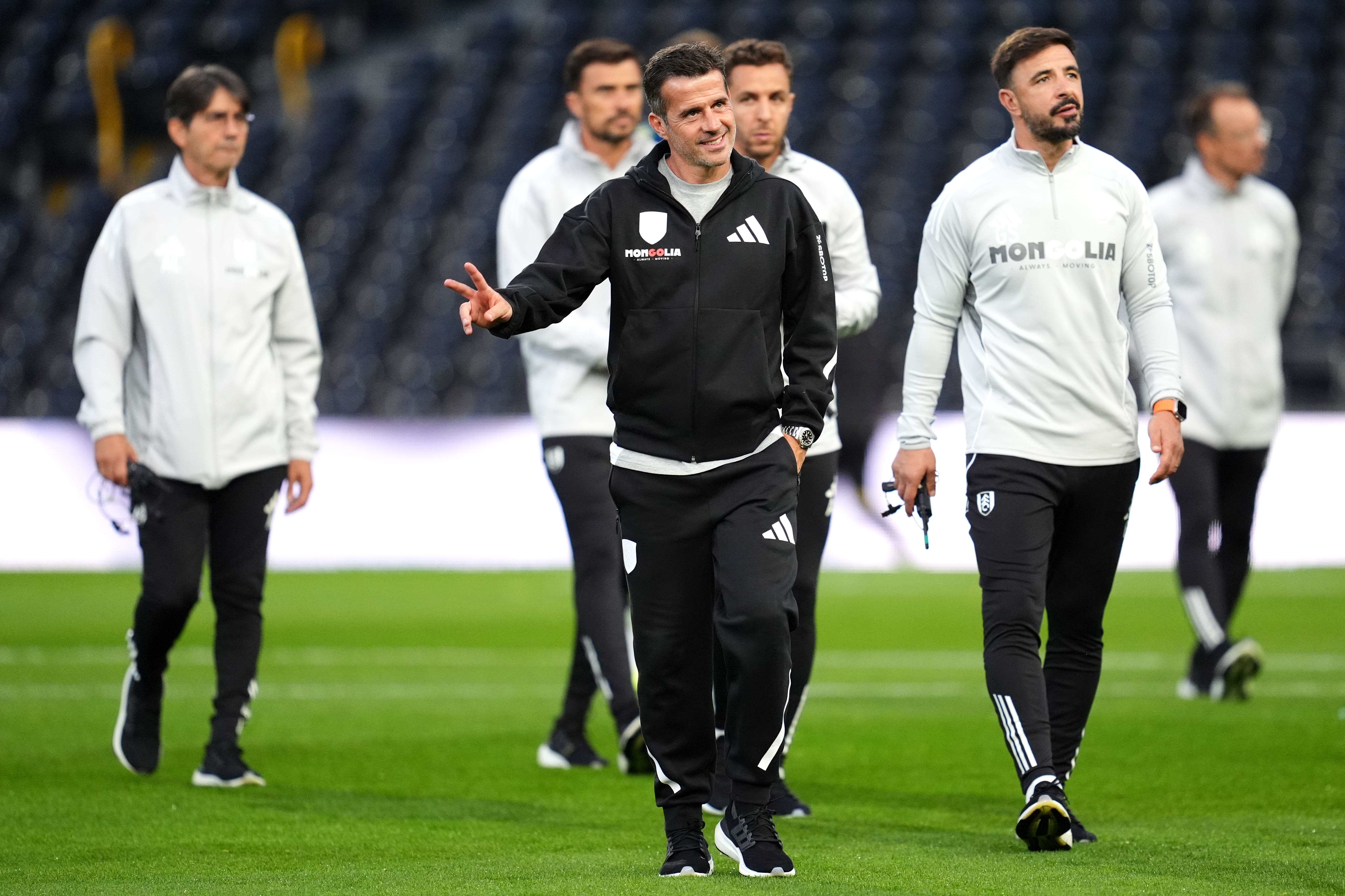 Fulham manager Marco Silva, centre, is in the frame as Nottingham Forest’s next manager