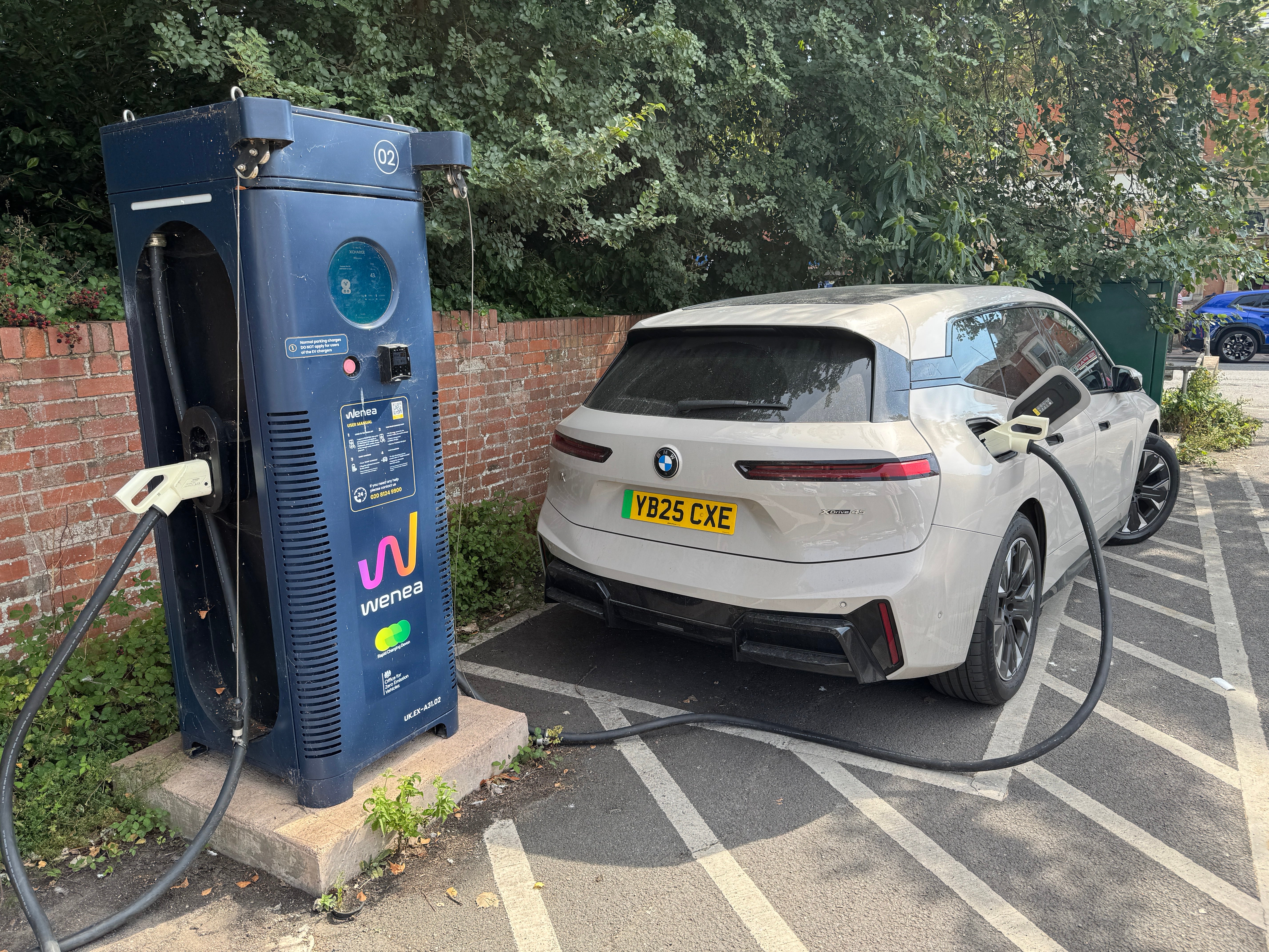 Public charging for the iX was fine in Devon, but 69p per kWh is expensive