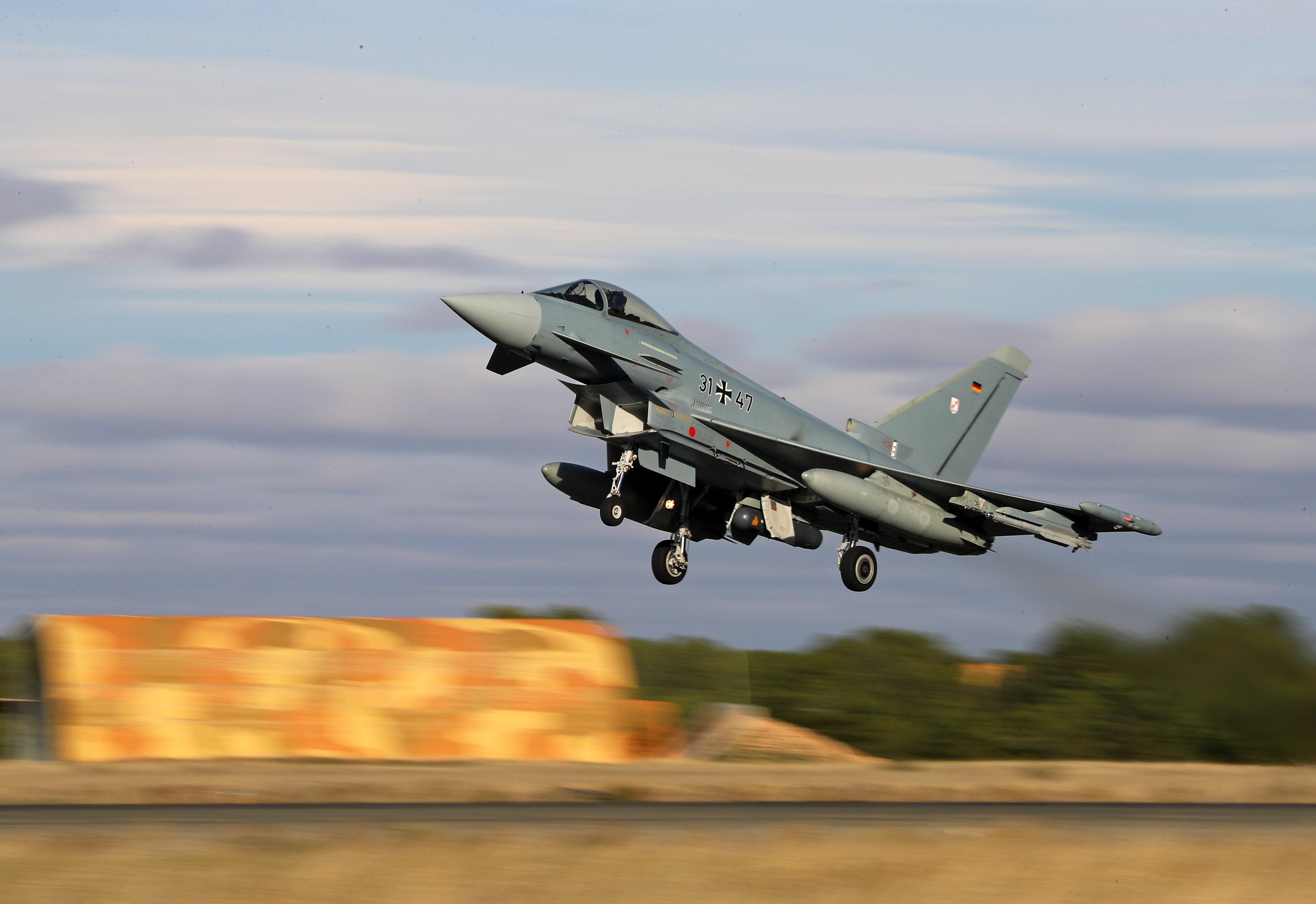 Germany sent two Eurofighter jets in response to the provocation