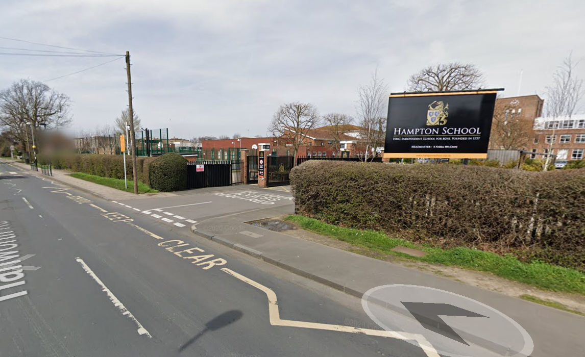 Christopher Arnold was caught trying to film his colleague at Hampton School in London