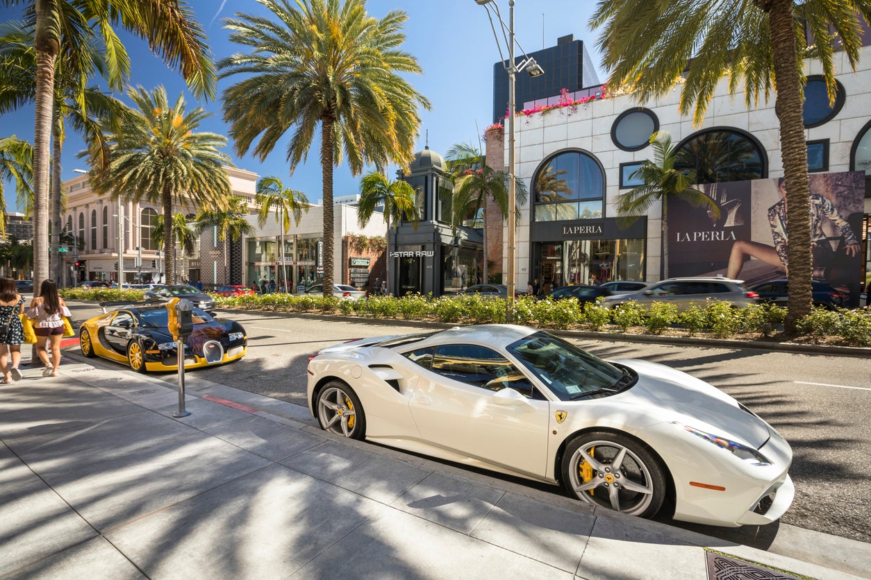 Beverly Hills is known for its luxury shopping on Rodeo Drive