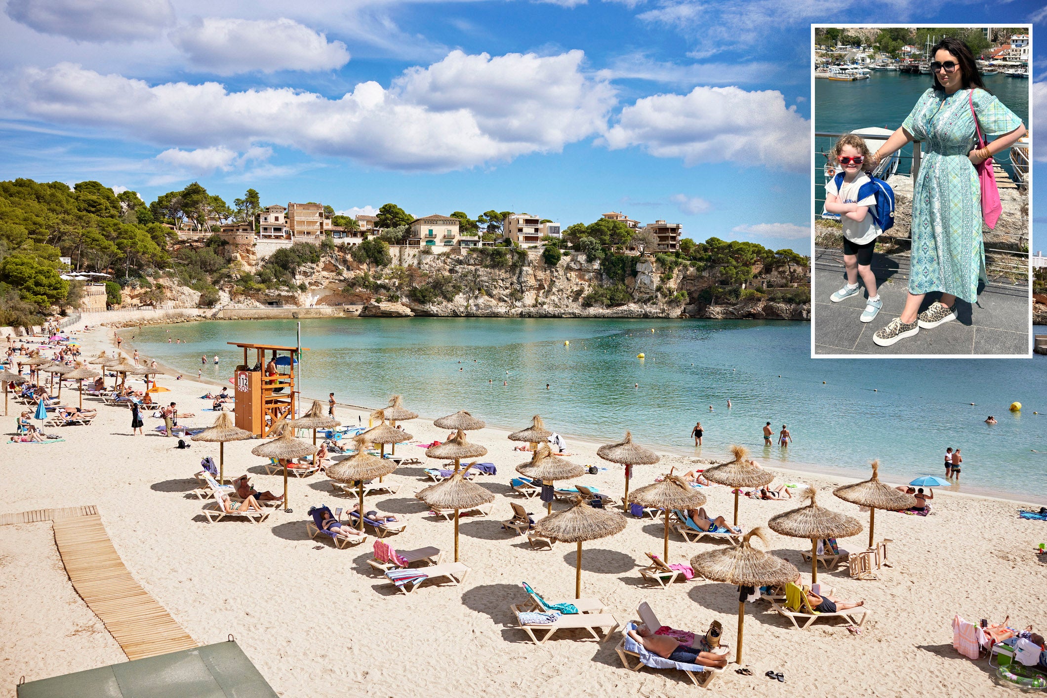 Rhiannon found holidays easier before she had her child