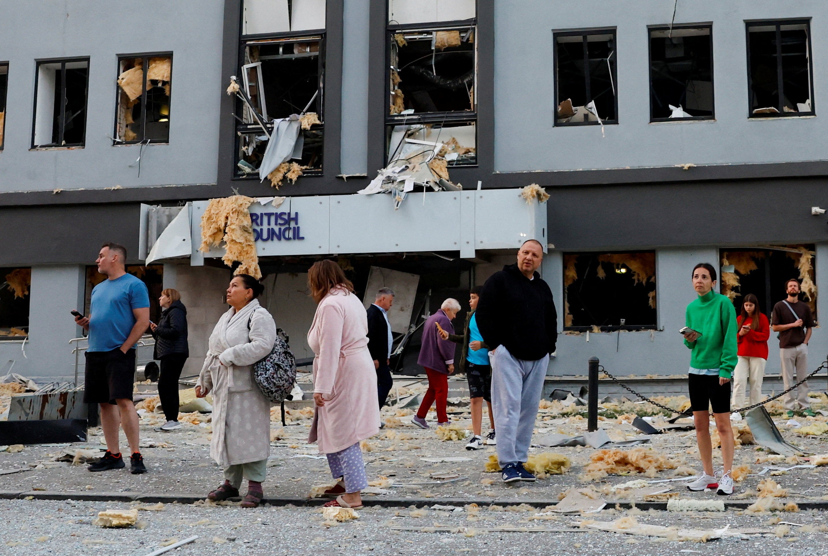 The attack damaged the European Union’s mission and British Council offices in the city