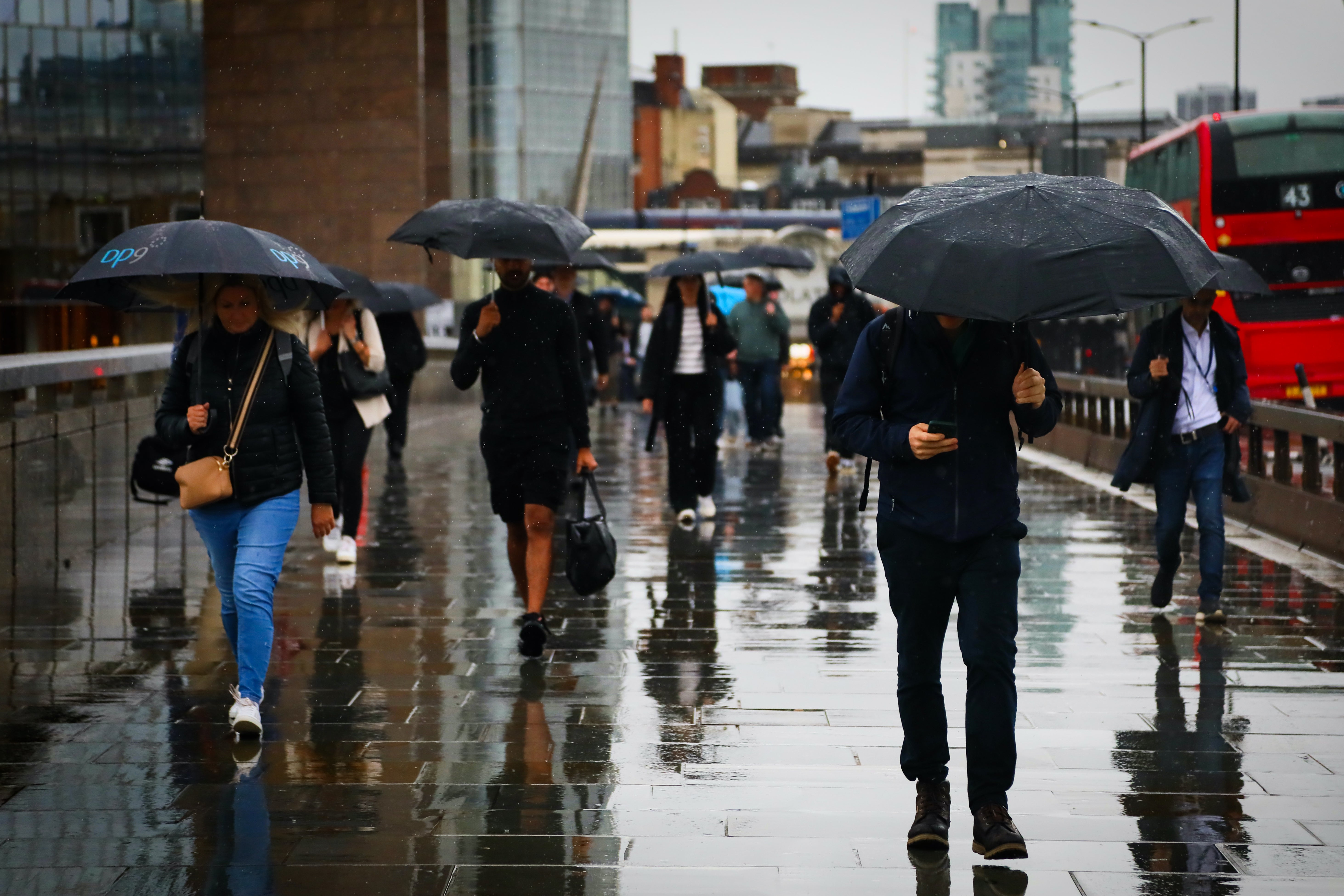 Around 30 to 40mm of rain is expected to fall in areas of Wales on Wednesday