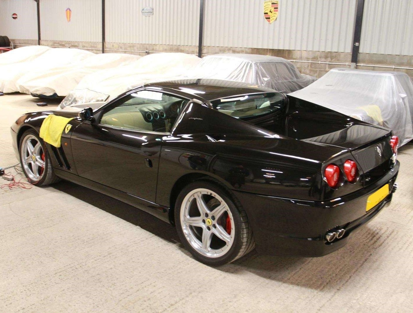 Arif Patel’s Ferrari 575 Superamerica car, seized by the authorities