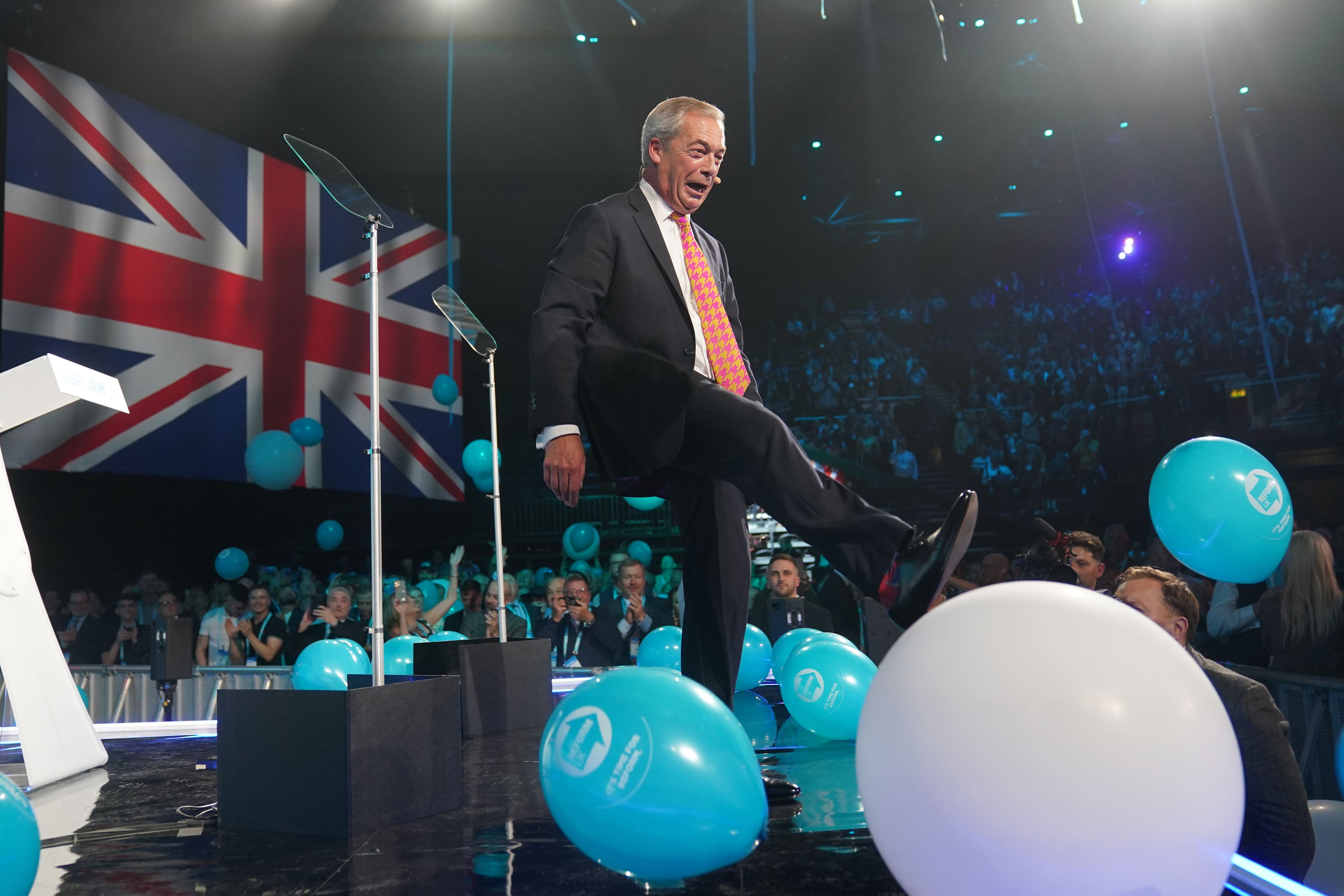 Farage revels in press conferences