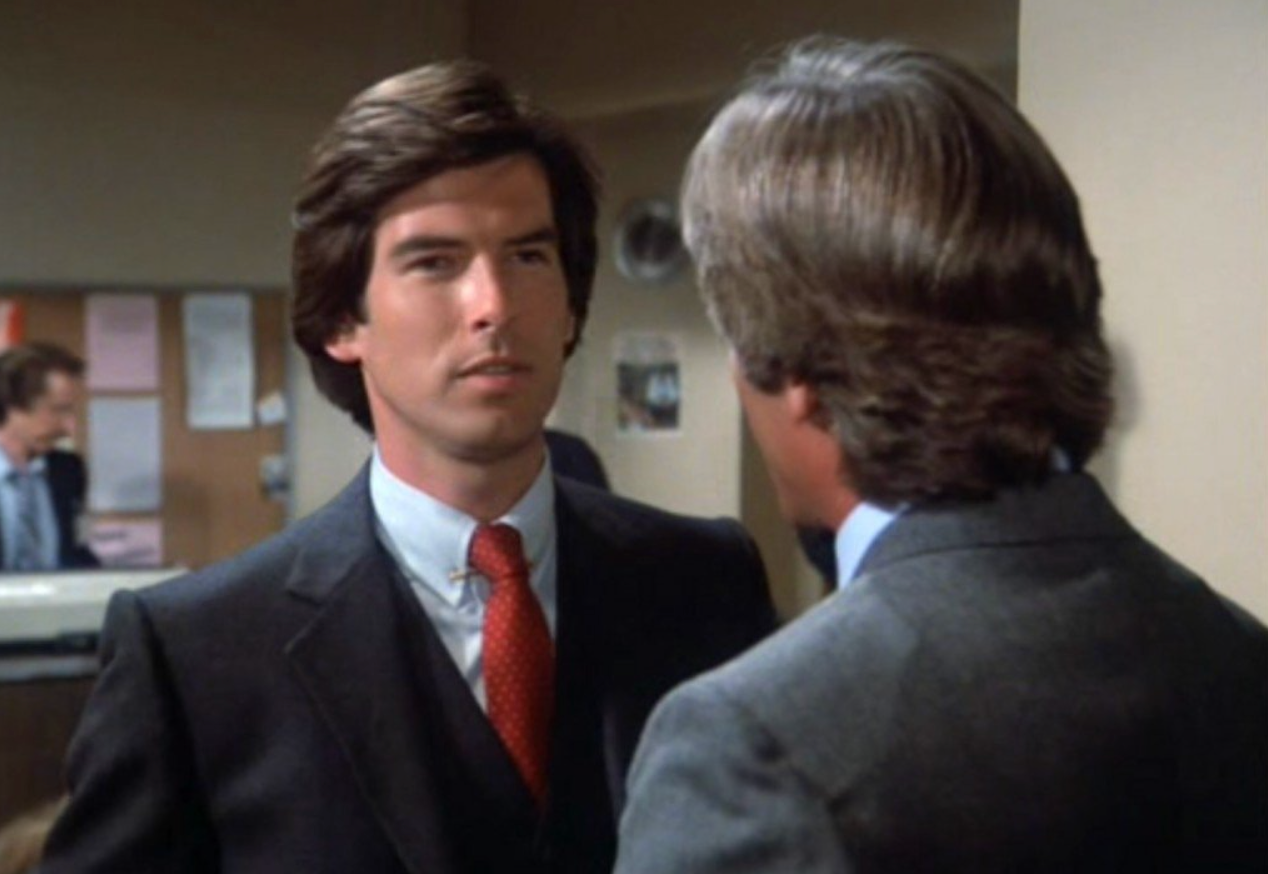 Brosnan as the titular character in detective drama ‘Remington Steele’