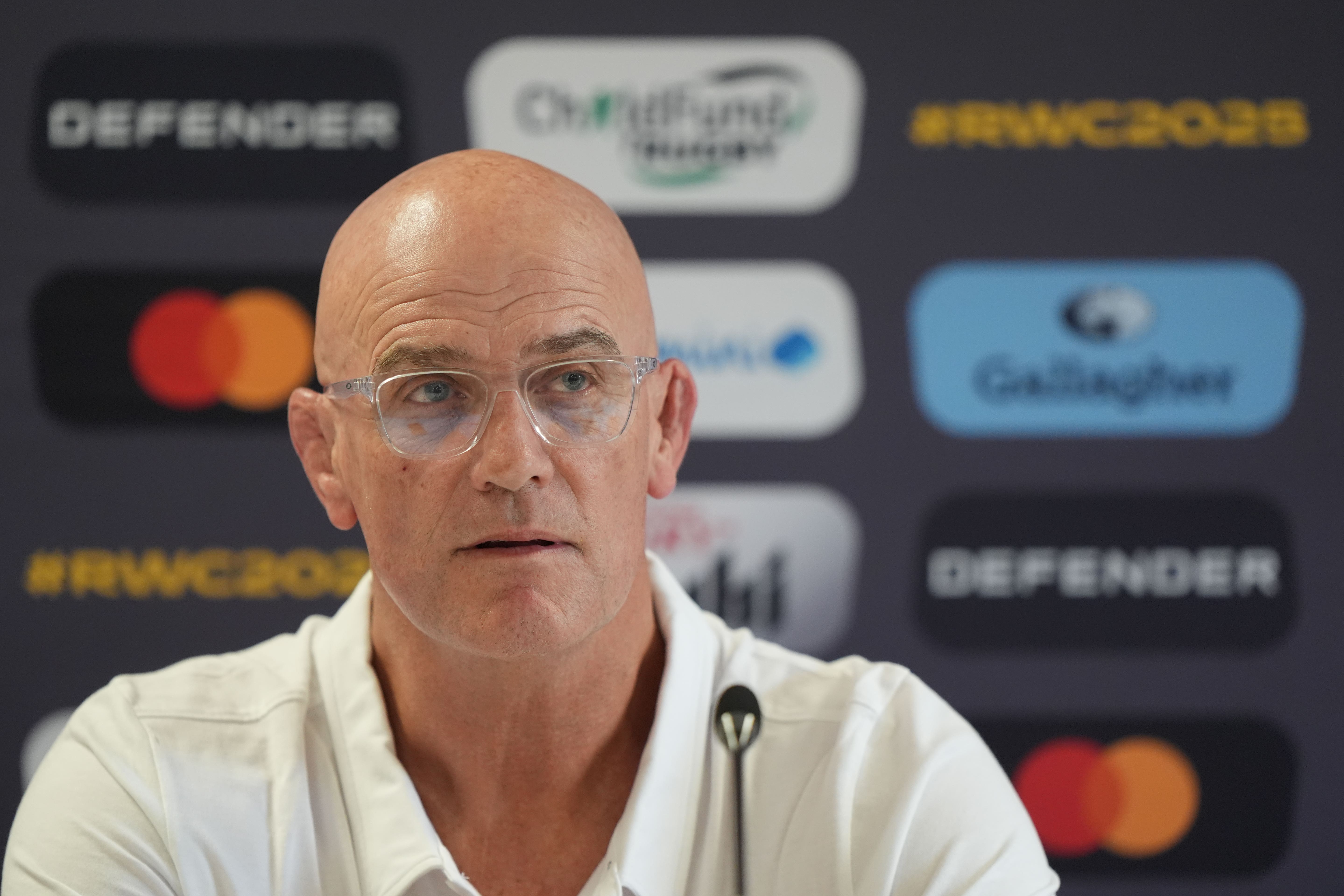 England head coach John Mitchell has made 13 changes to his starting XV for the World Cup meeting with Samoa (Joe Giddens/PA)