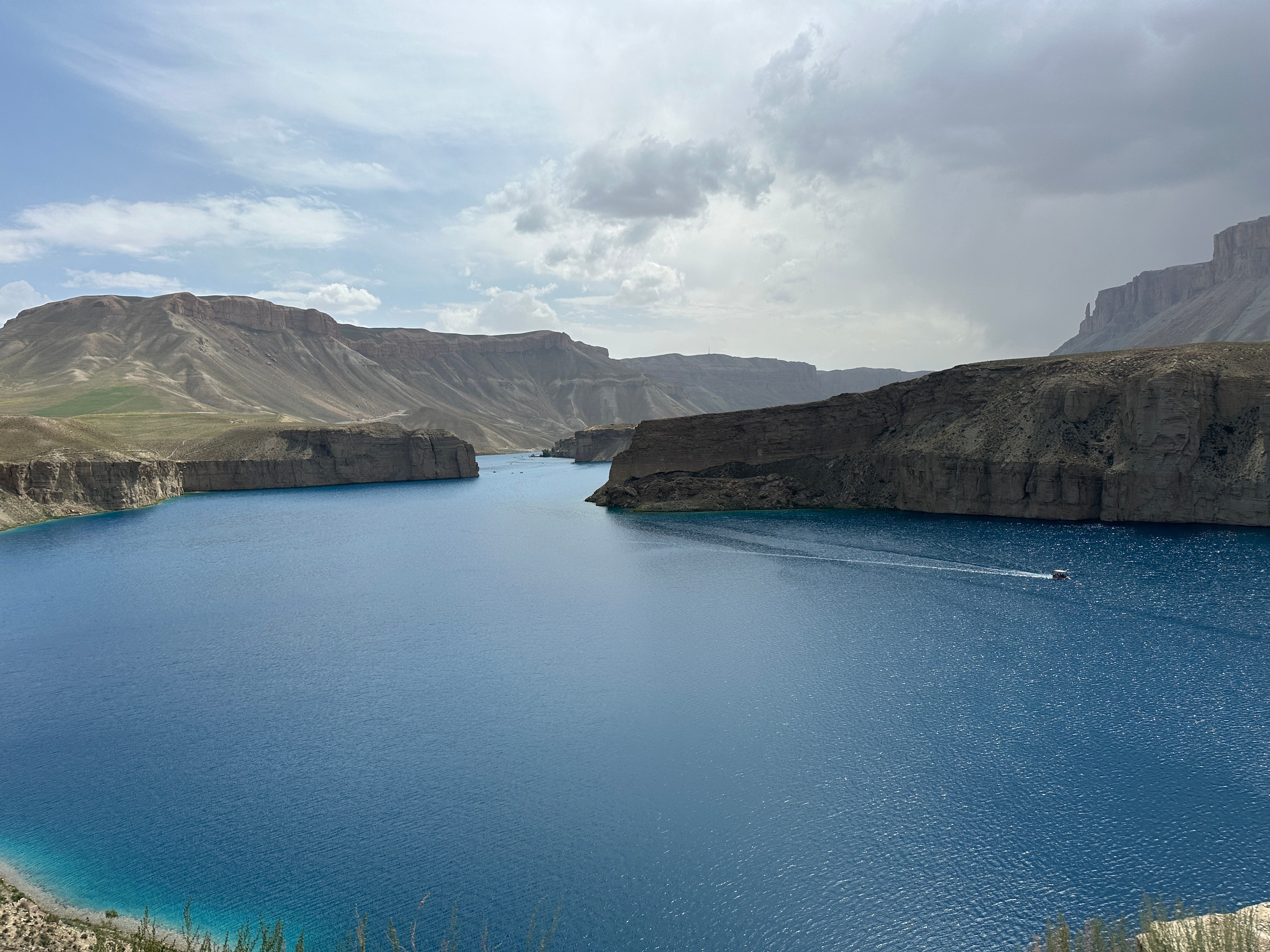 The traveler visited Band-e-Amir National Park in Afghanistan and said it was easy to get into the country.