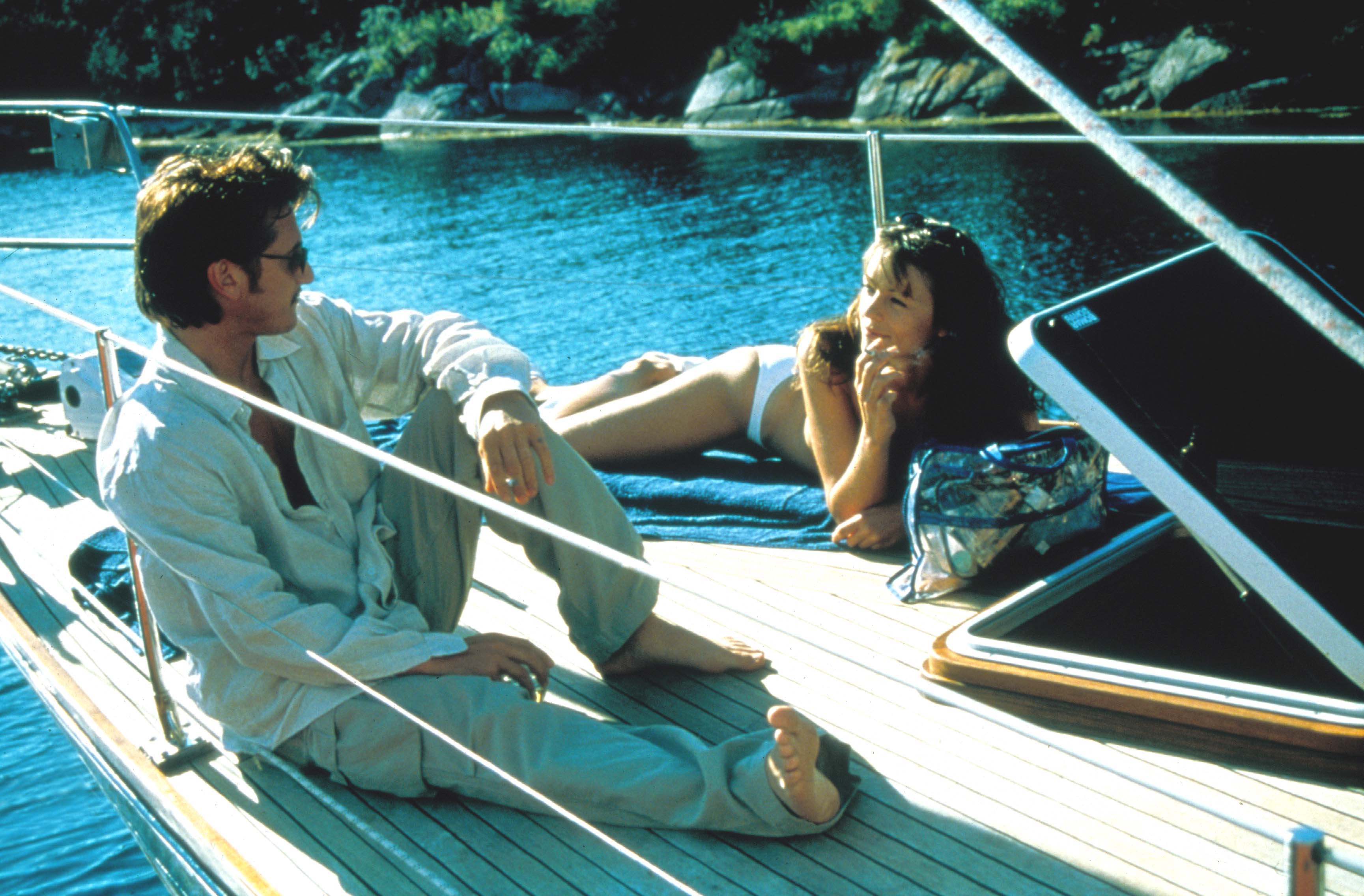 Sean Penn and Hurley in ‘The Weight of Water’