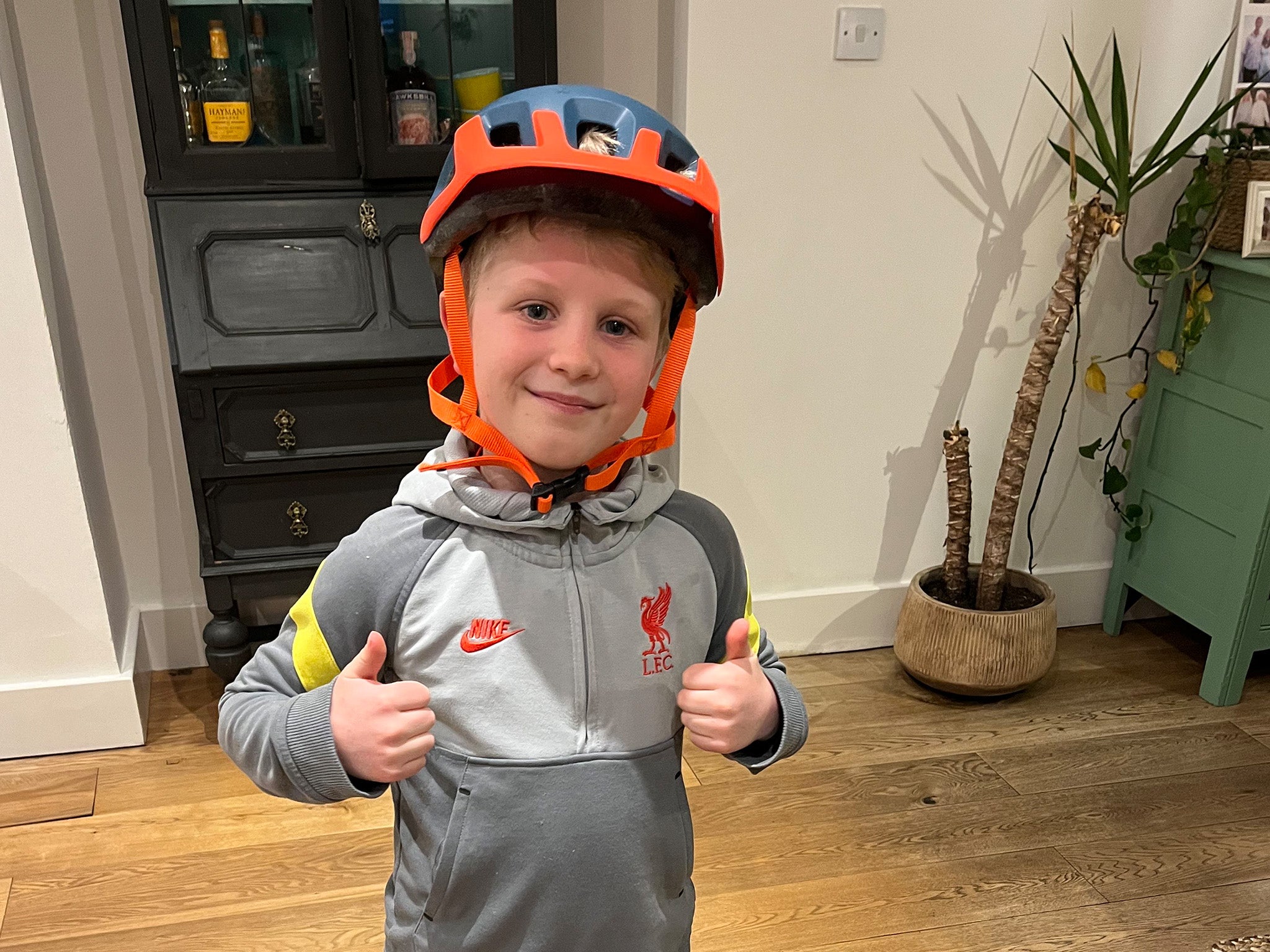 Rockrider kids' bike helmet expl 500