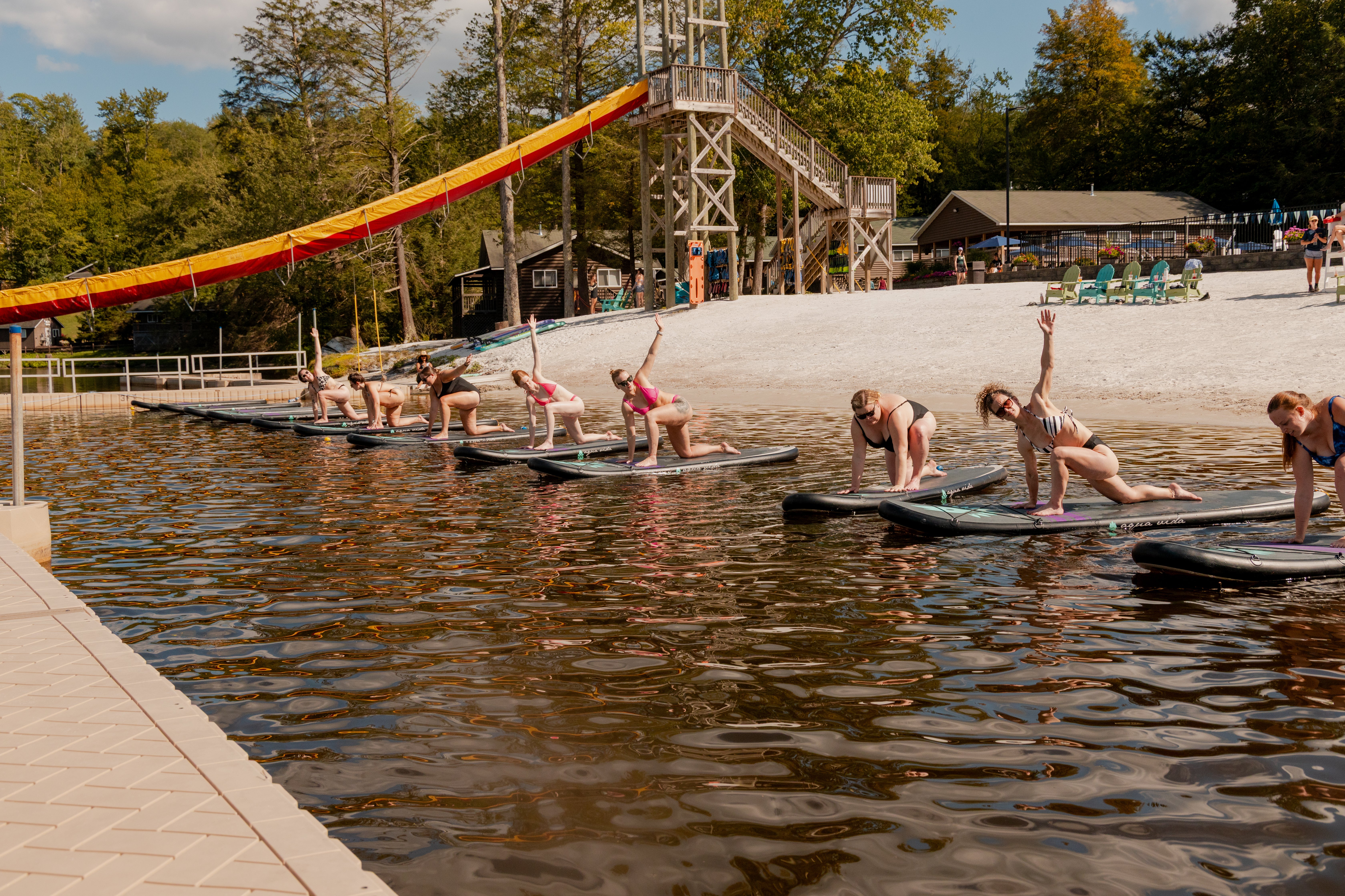 Activities on offer range from paddleboard yoga to scrapbooking