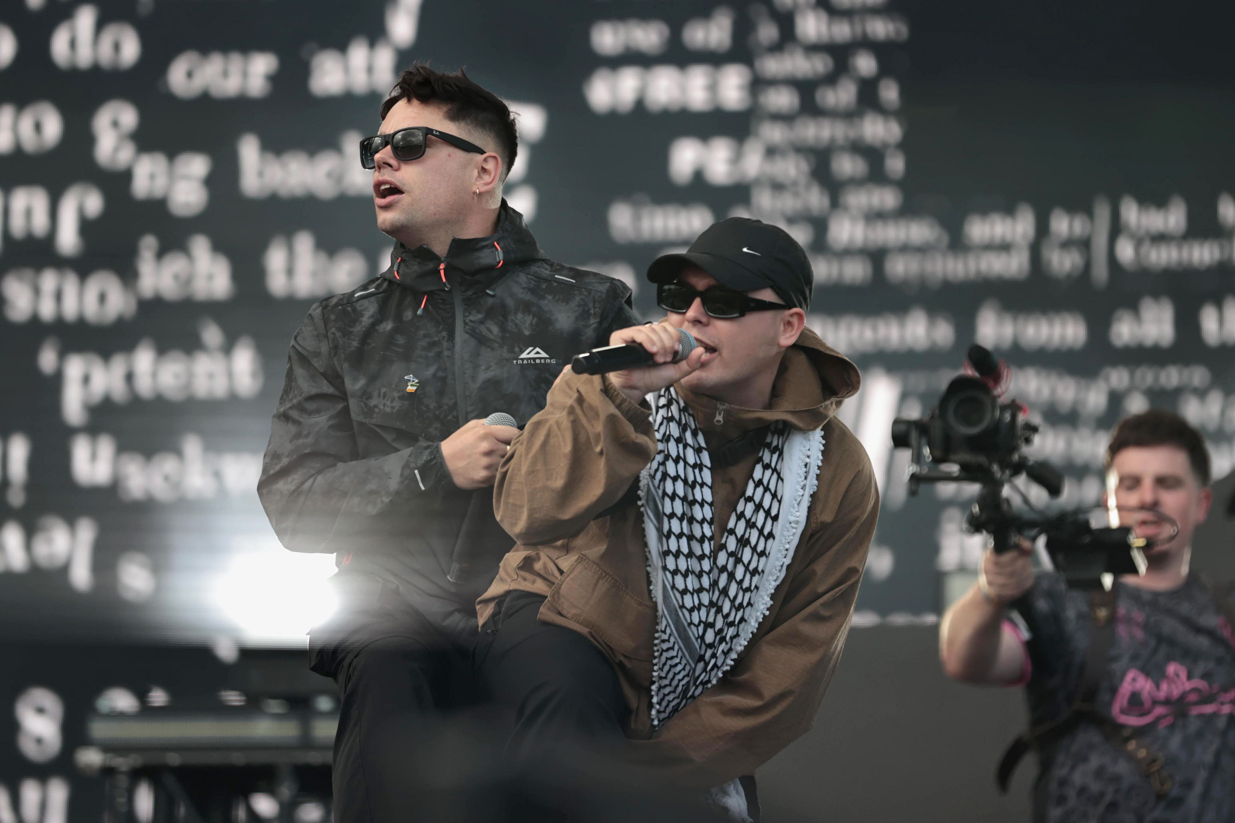 Kneecap on stage at Belfast Vital on Friday (Liam McBurney/PA)