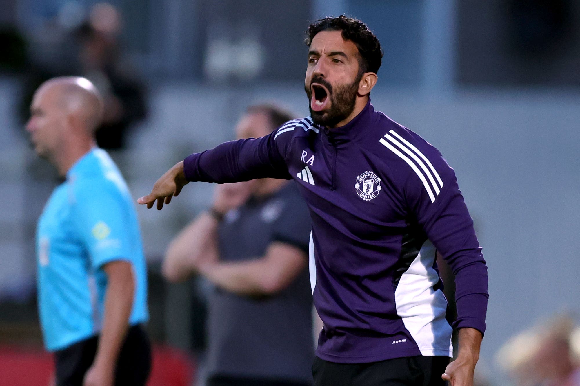 Ruben Amorim is adamant he wants to stay at Manchester United (Nigel French/PA)