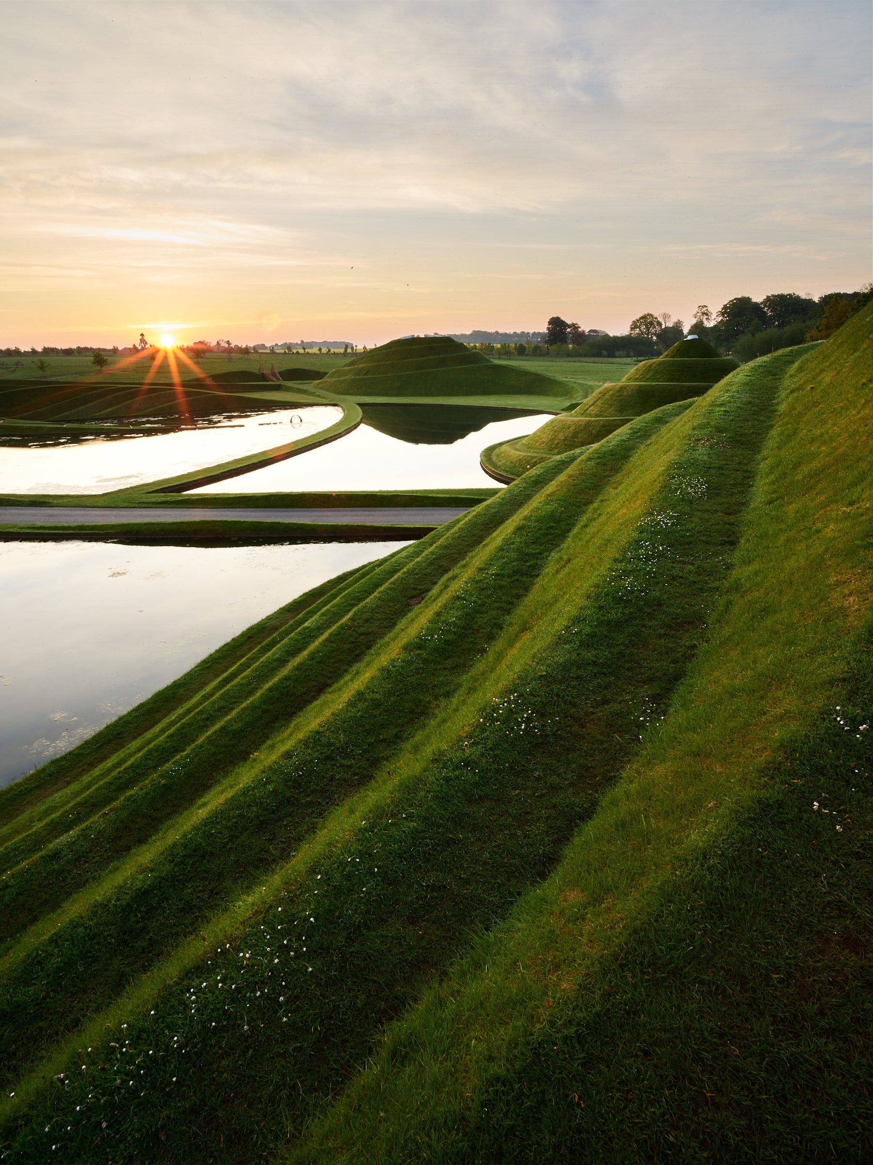 Charles Jencks’ Cells of Life, a landform sculpture at Jupiter Artland