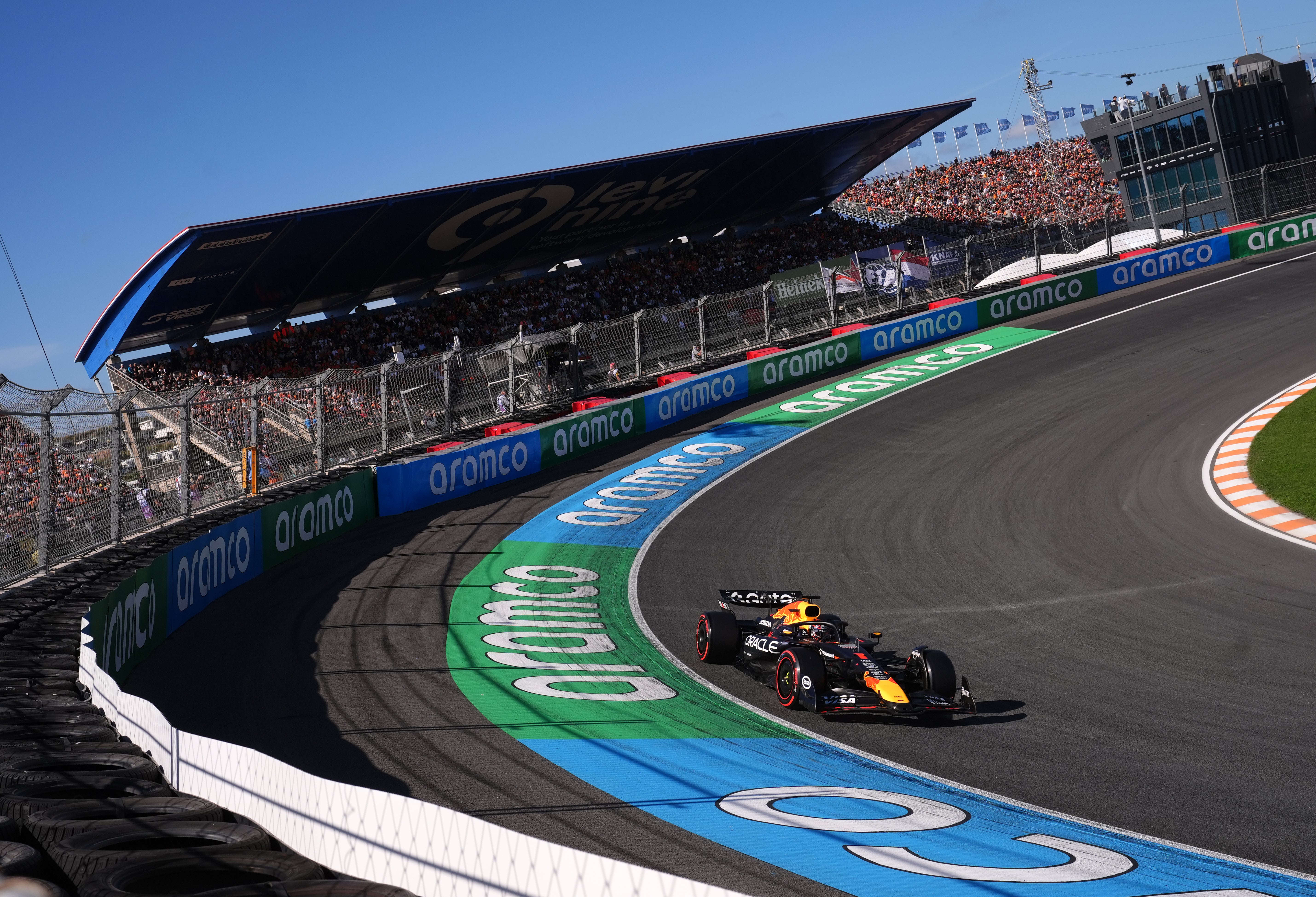 Red Bull’s Max Verstappen qualified third-fastest at his home race