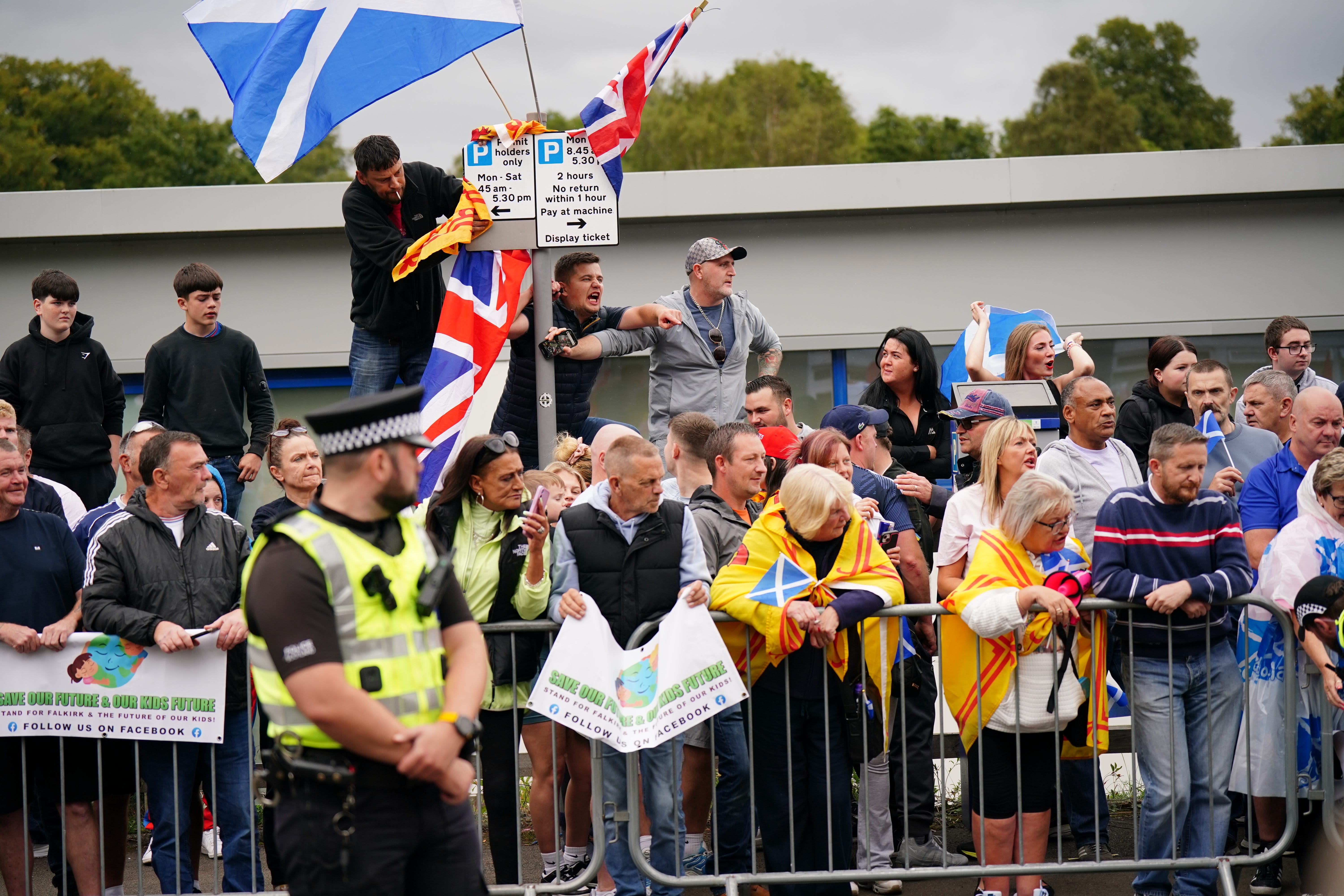Demonstrations took place across the country on Saturday (Jane Barlow/PA)