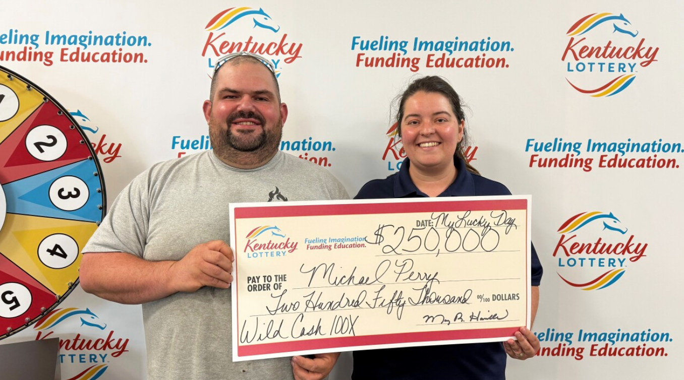Michael Perry of Kentucky won the top prize on a scratch-off ticket