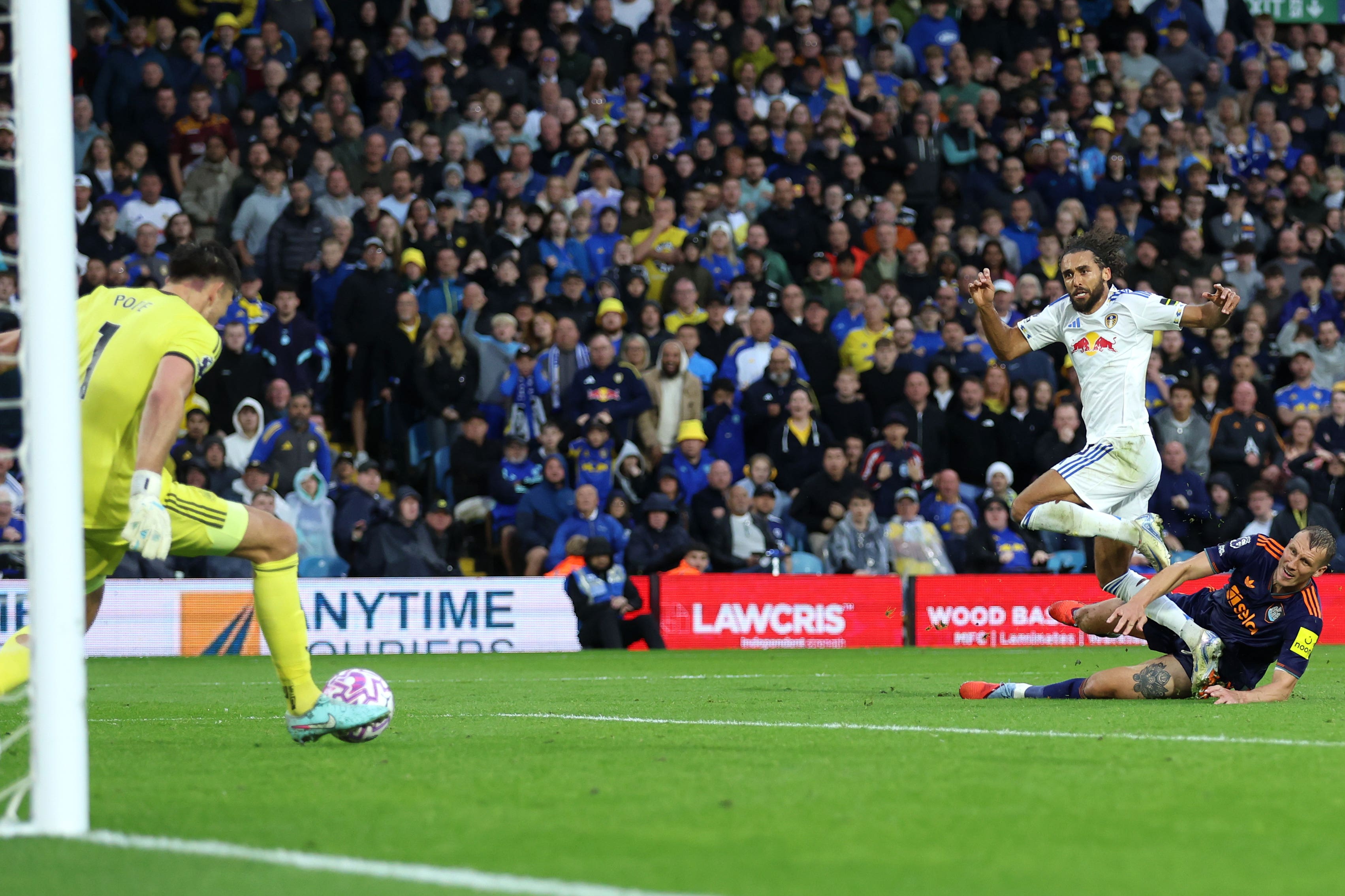 Nick Pope prevented Dominic Calvert-Lewin scoring a late Leeds winner (Nigel French/PA)