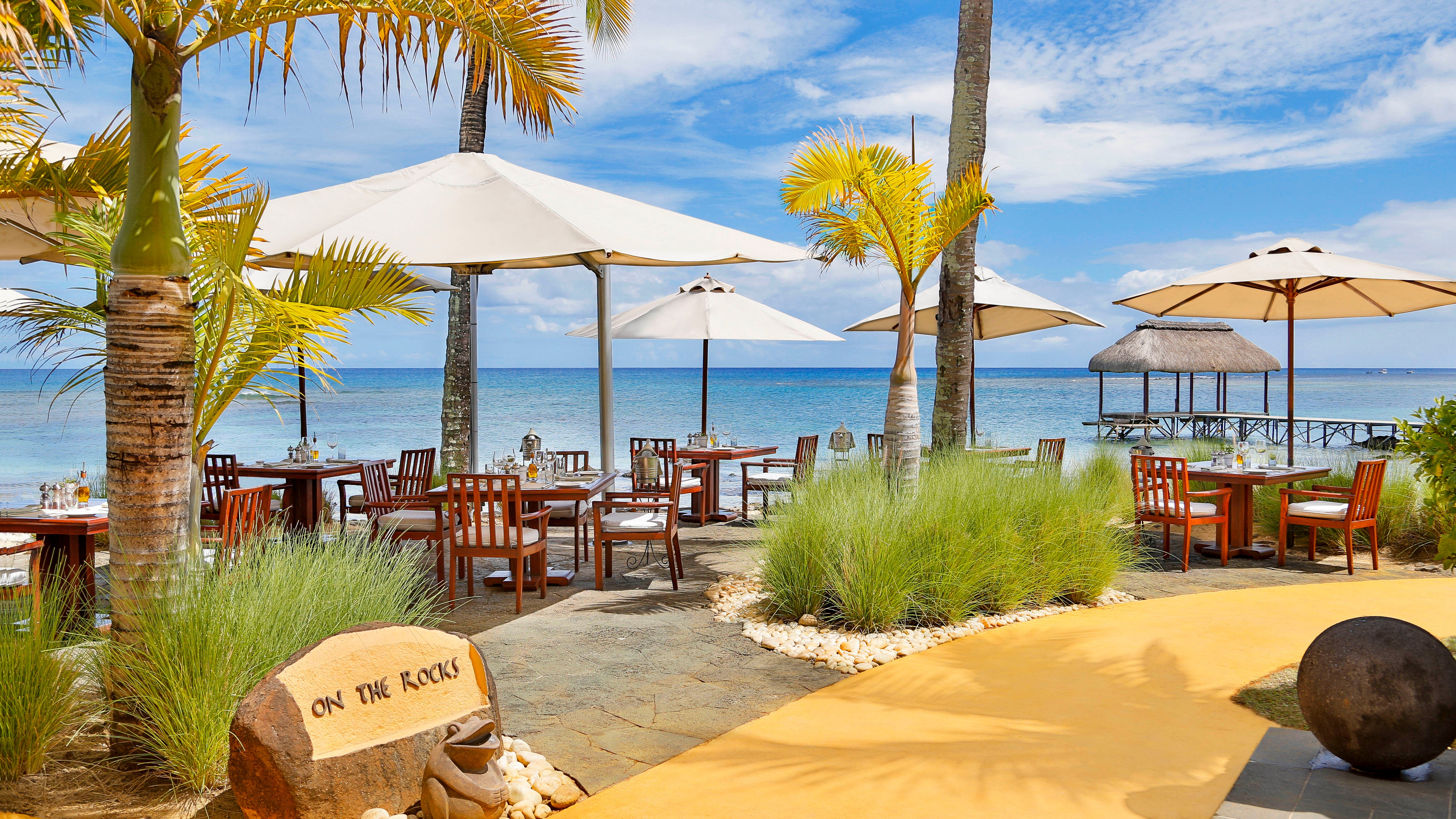 On the Rocks restaurant at The Oberoi Beach Resort, Mauritius