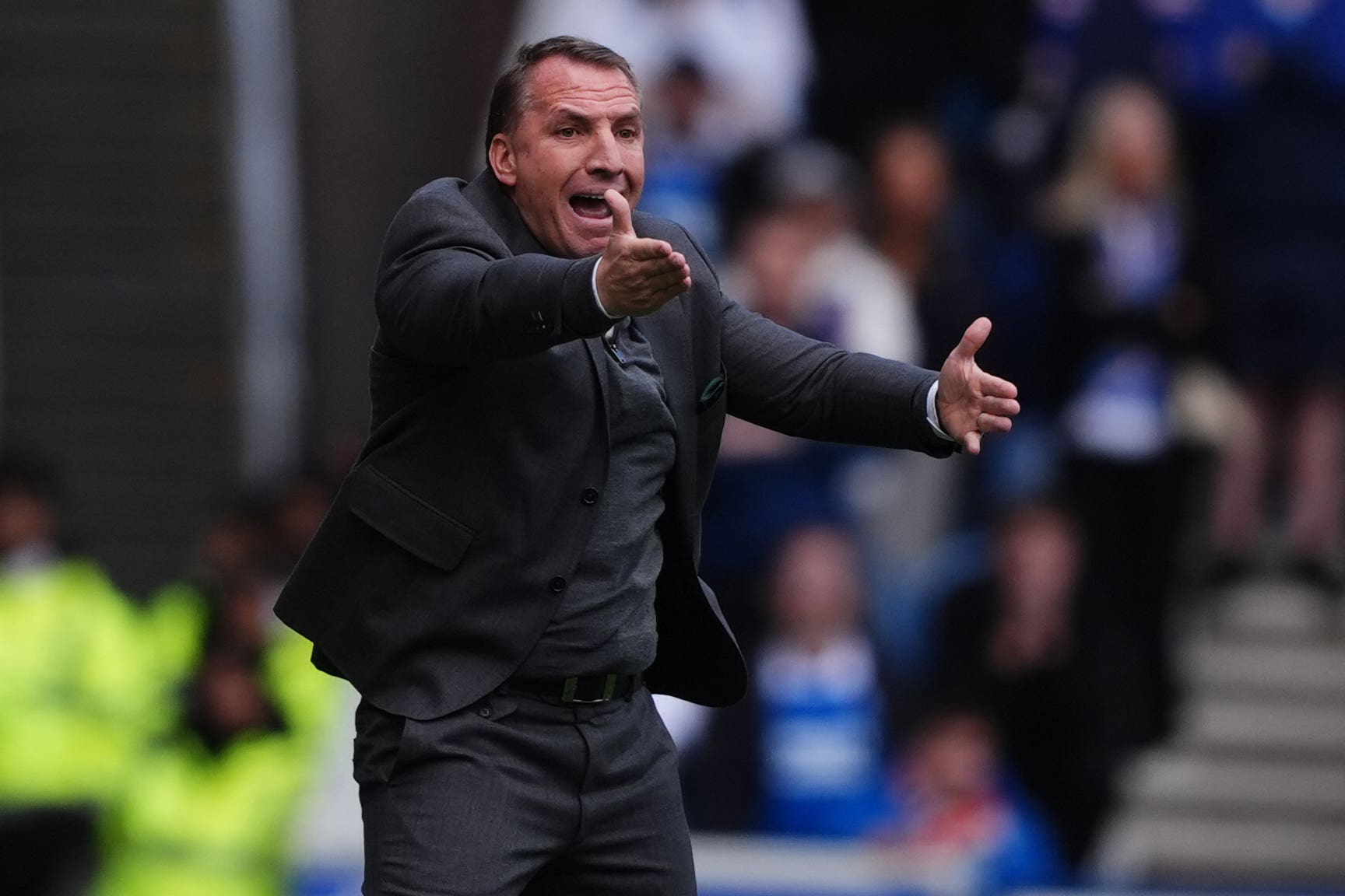 Celtic manager Brendan Rodgers admits it was a low quality Old Firm battle at Ibrox (Andrew Milligan/PA)