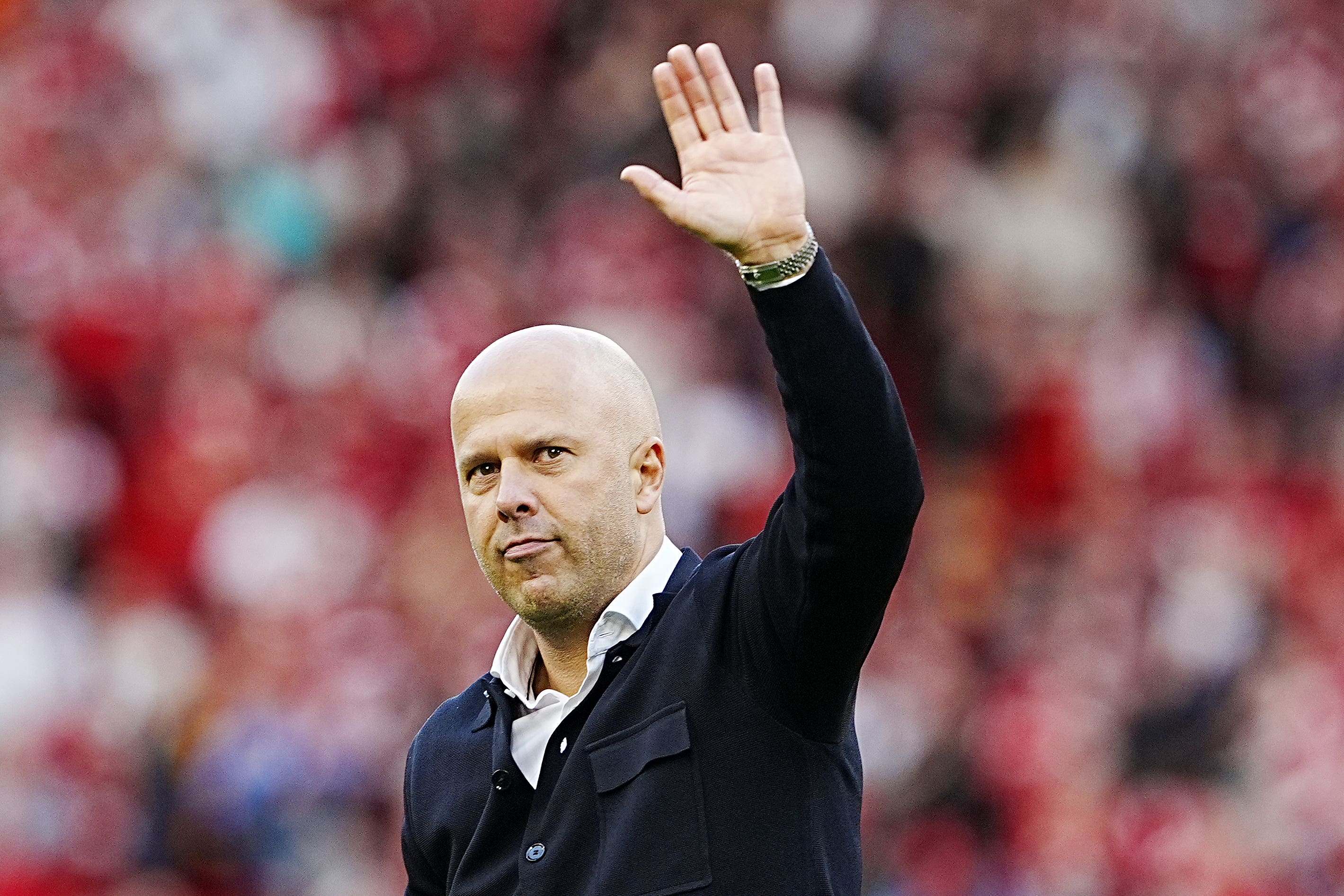 Arne Slot praised the mentality of his side (Peter Byrne/PA)