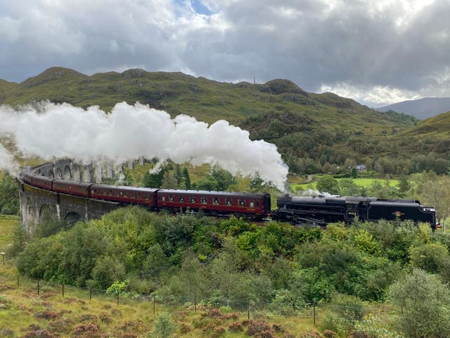 <p>The Glenfinnan Viaduct is part of the spectacular West Highland Line Extension in Scotland</p>