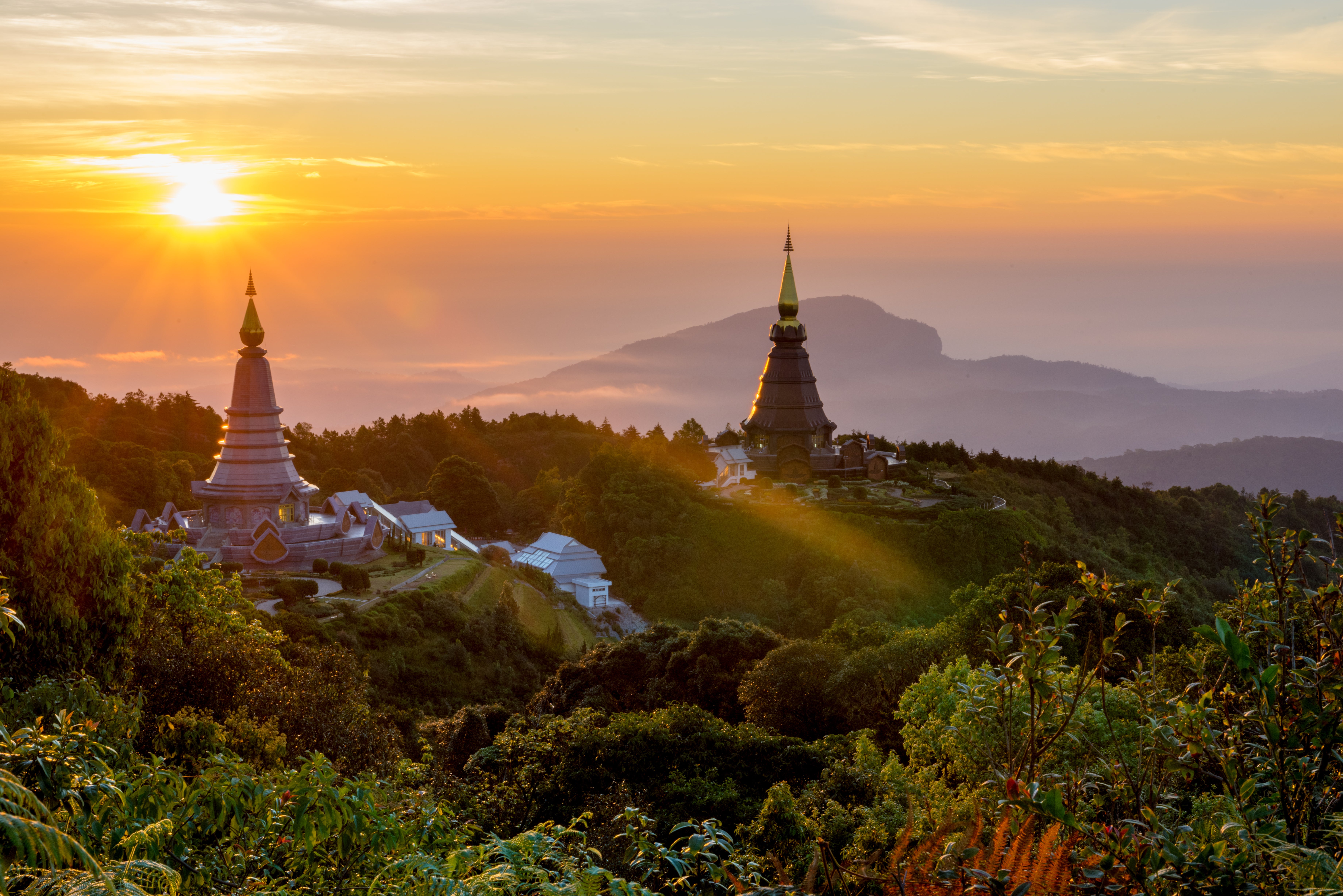 In Chiang Mai, you can stay in beautiful natural retreats boasting incredible views