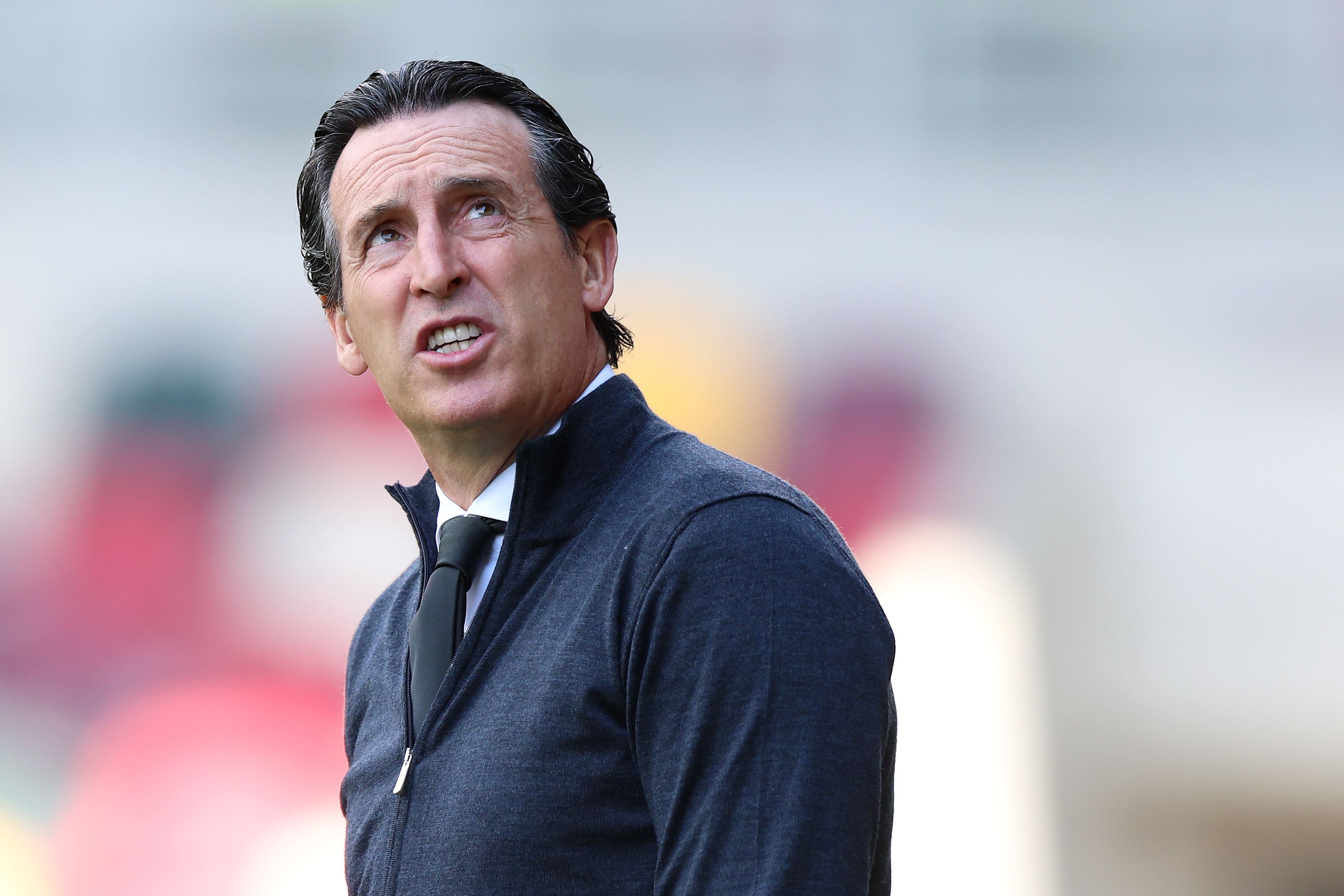 Unai Emery is refusing to press the panic button at Aston Villa (Nigel French/PA)