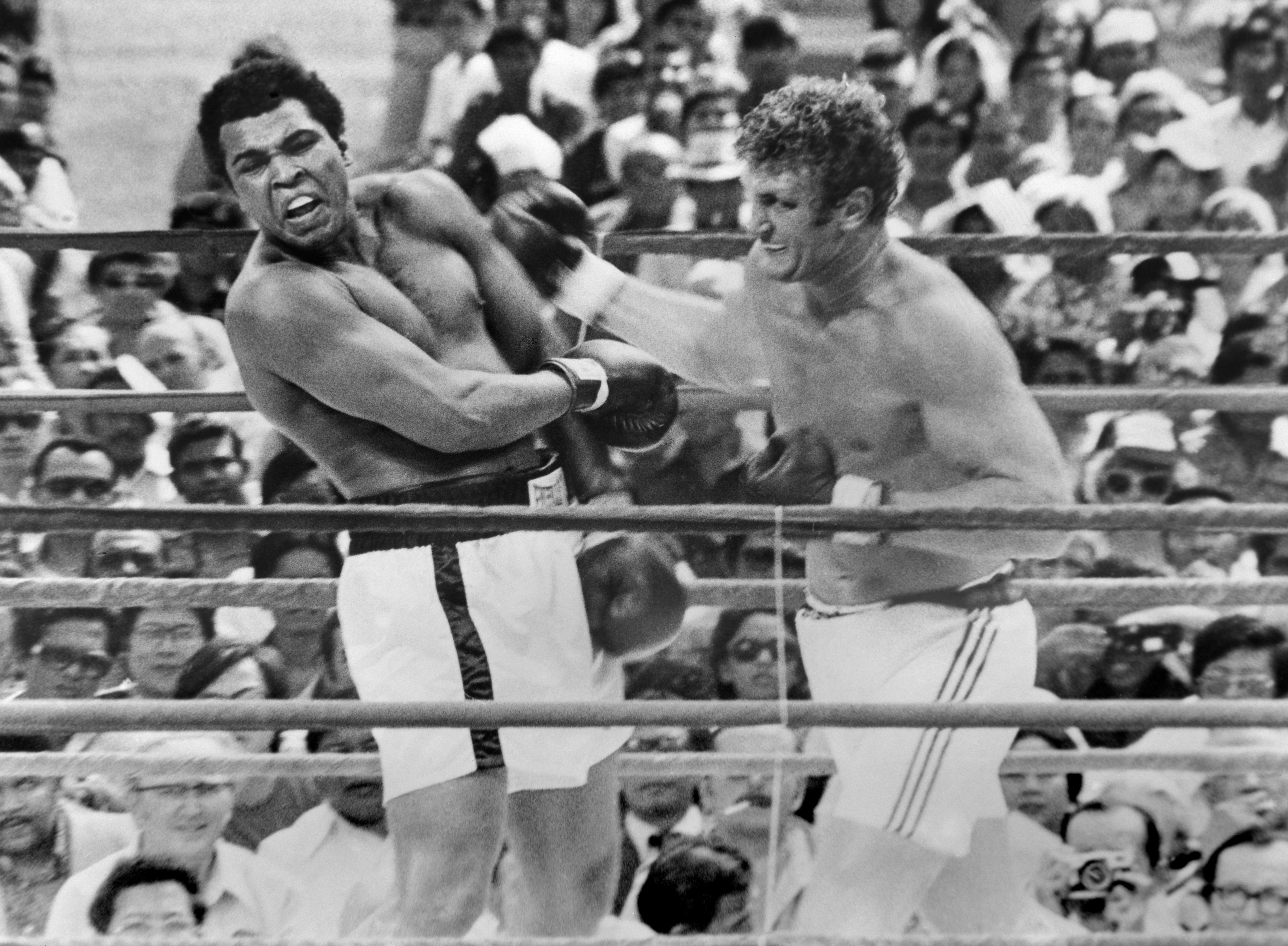 Joe Bugner during his world-title challenge against Muhammad Ali in 1975