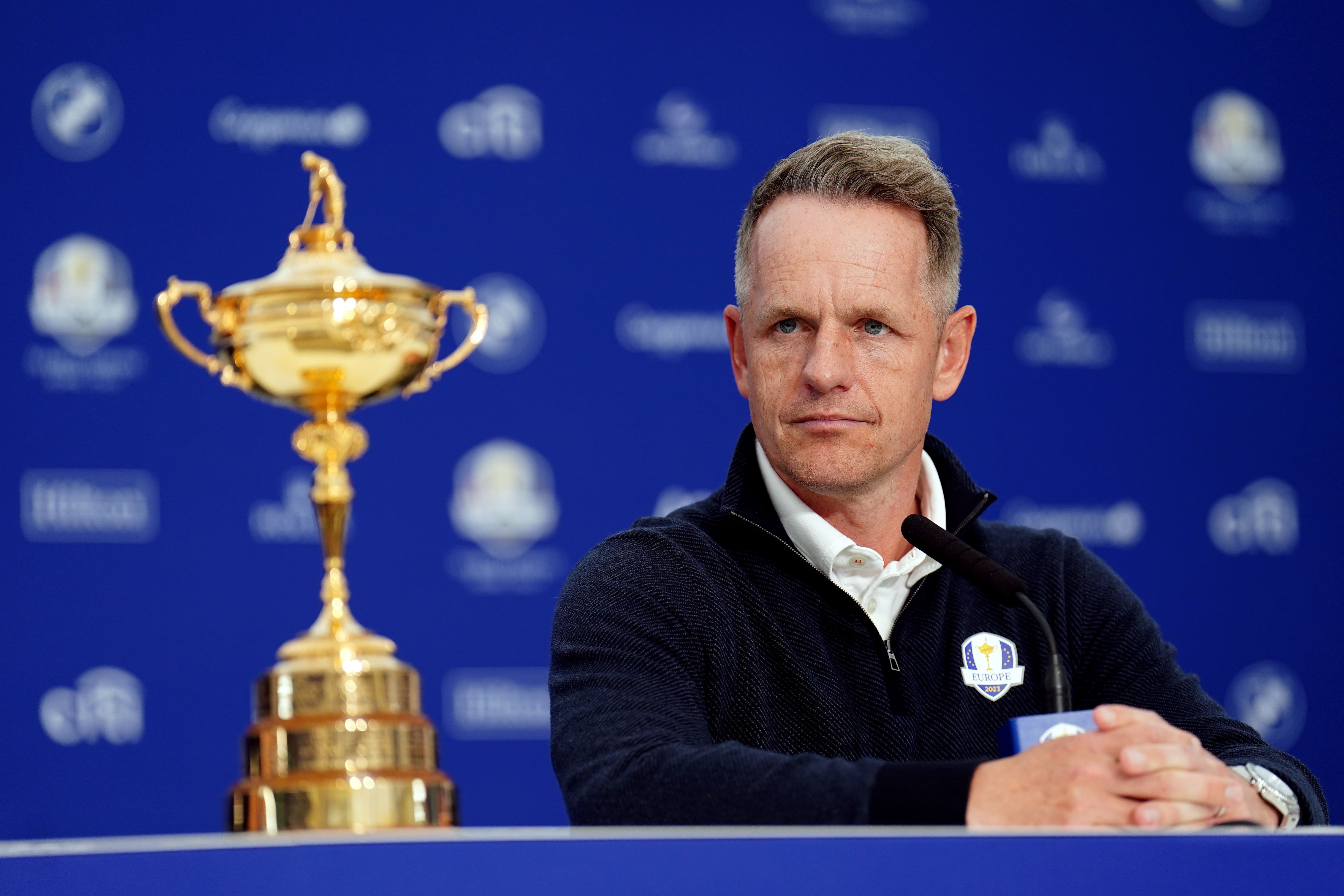Luke Donald has finalised his European team for the defence of the Ryder Cup later this month (Zac Goodwin/PA)