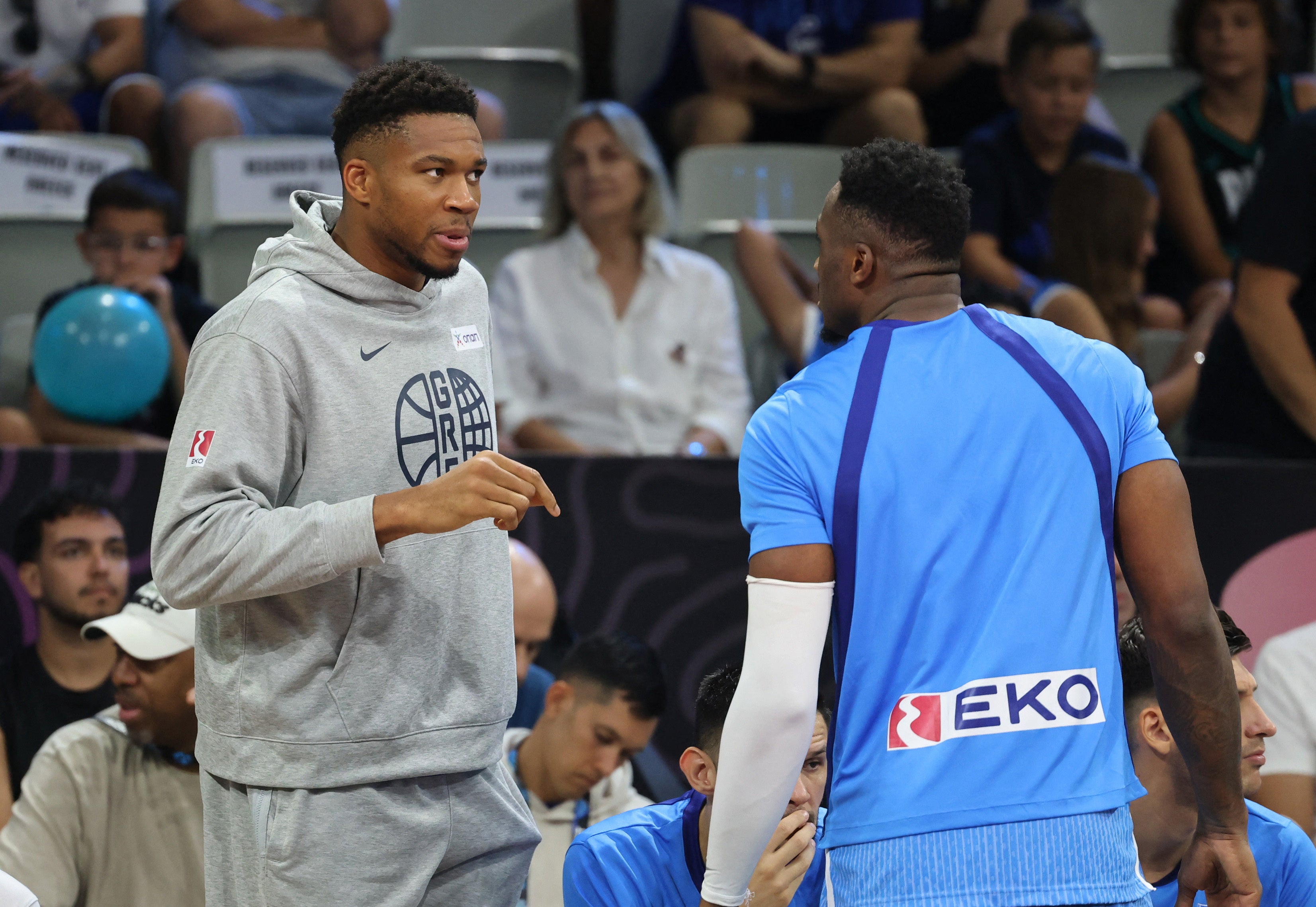 The Antetokounmpo are currently in EuroBasket action for Greece