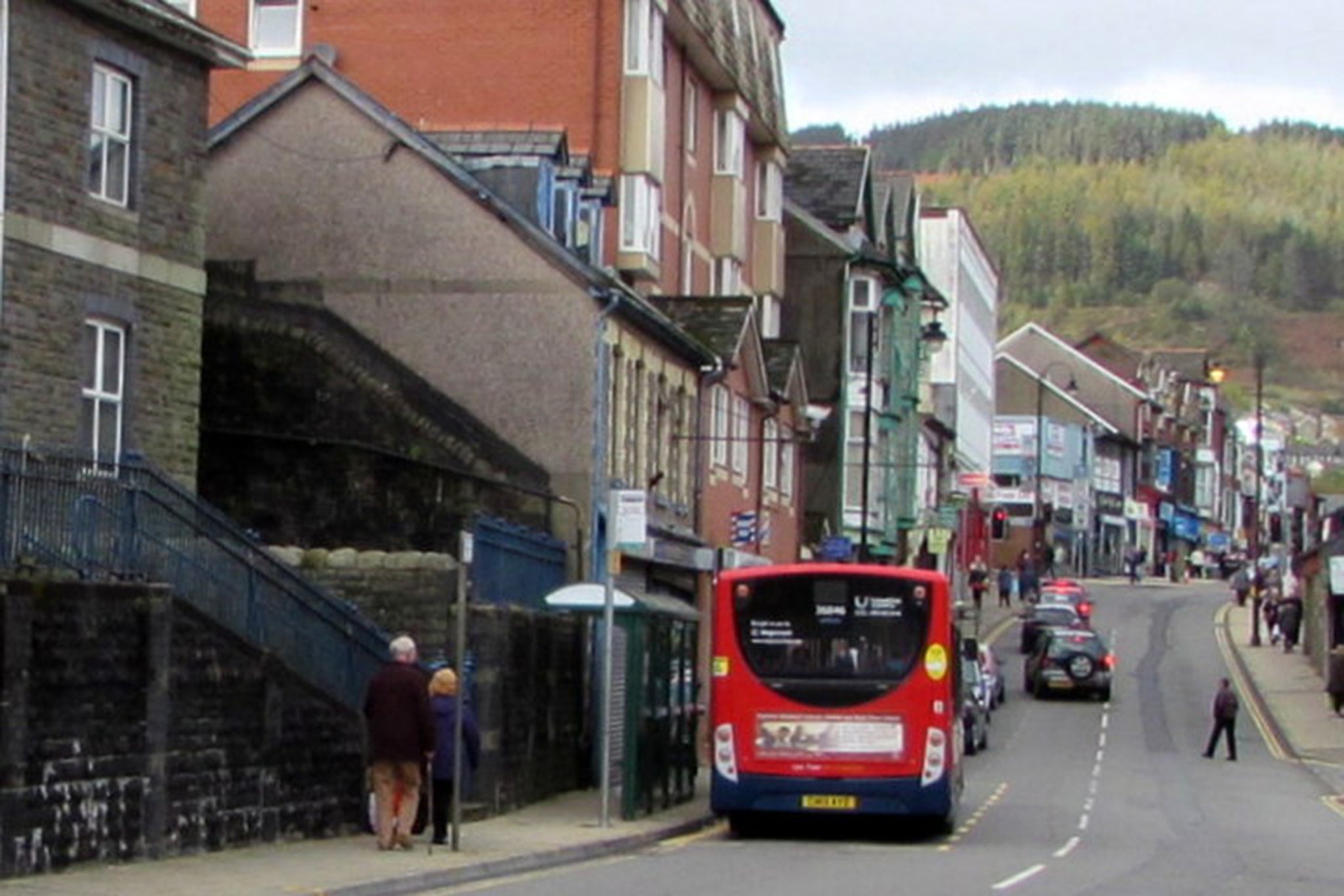 Police were called to an address in Tonypandy