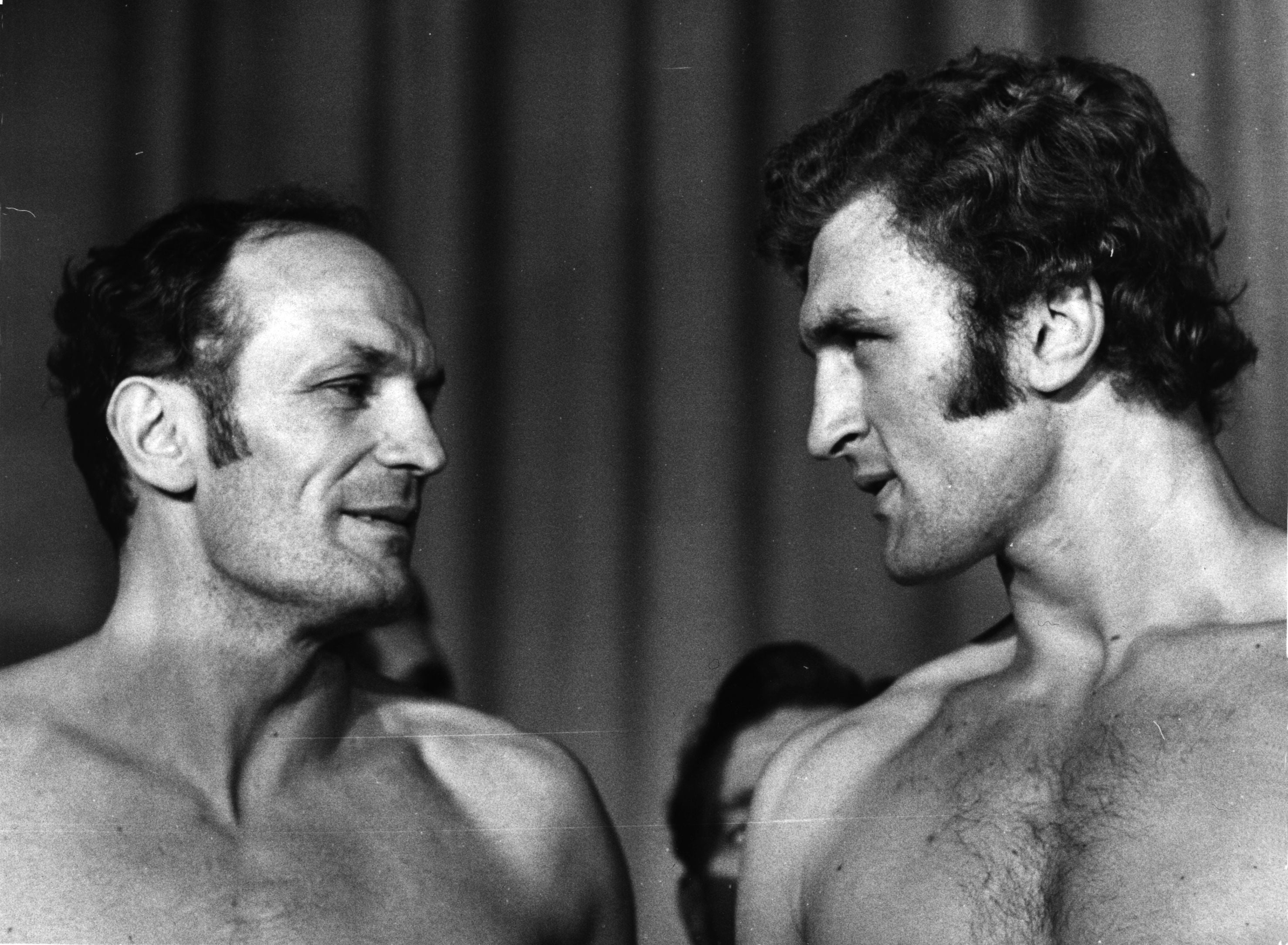 Bugner with British rival Henry Cooper in 1971