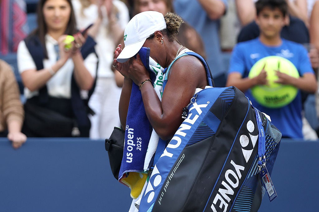 Taylor Townsend leaves the court in tears